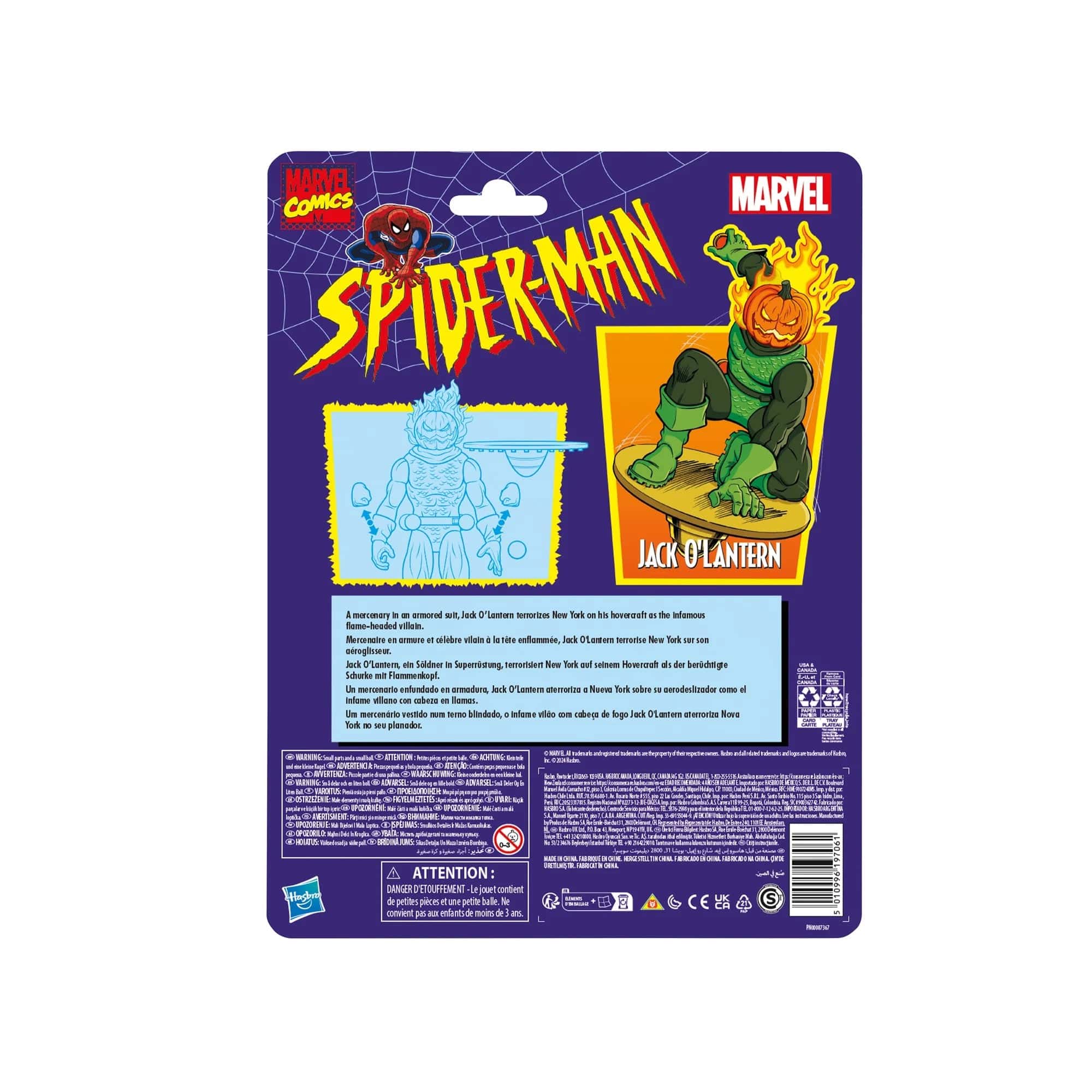 Hasbro Marvel Legends Series Retro Spider-Man Jack O'Lantern Action Figure