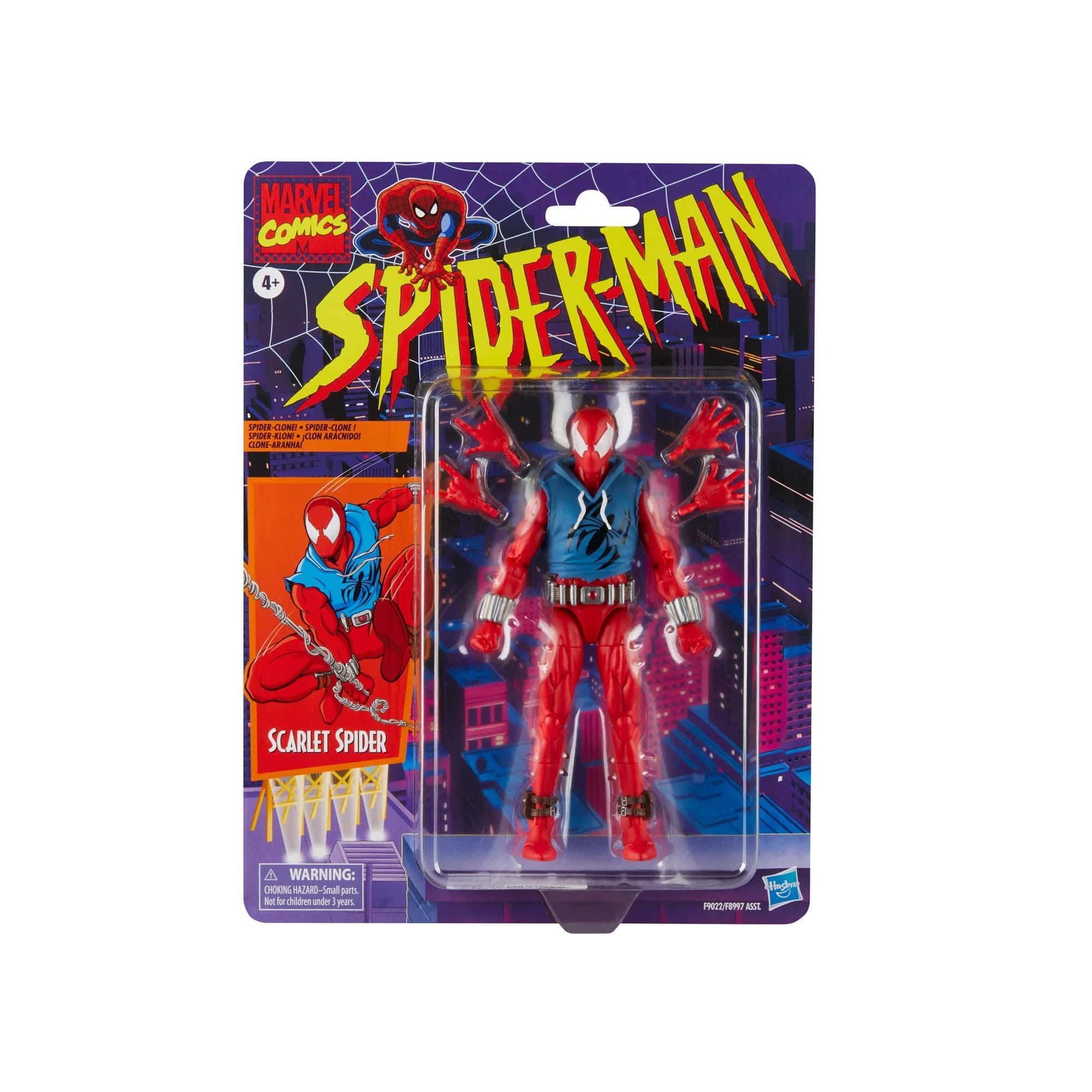Hasbro Marvel Legends Series Retro Spider-Man Scarlet Spider Action Figure