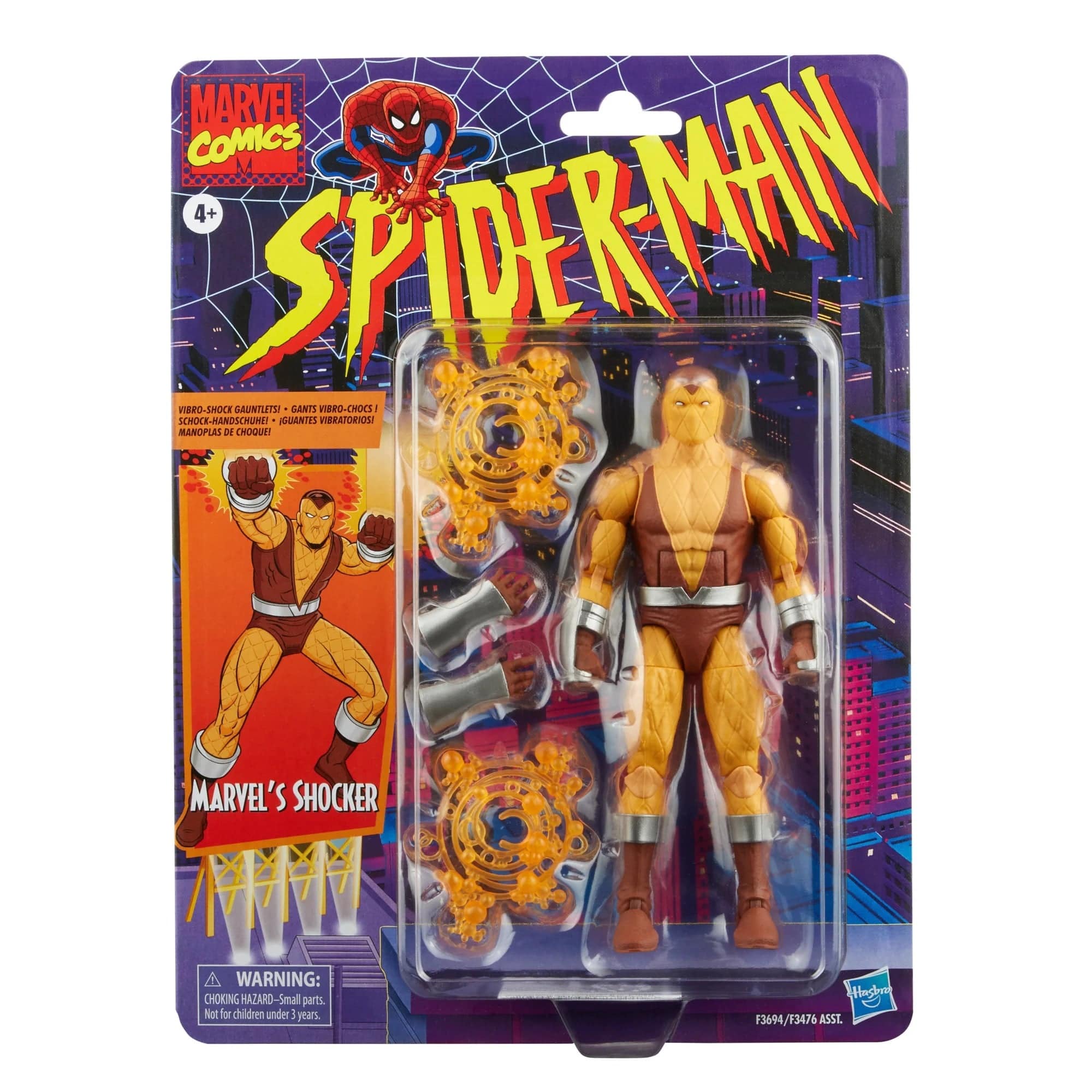 Hasbro Marvel Legends Series Retro Spider-Man Shocker Action Figure