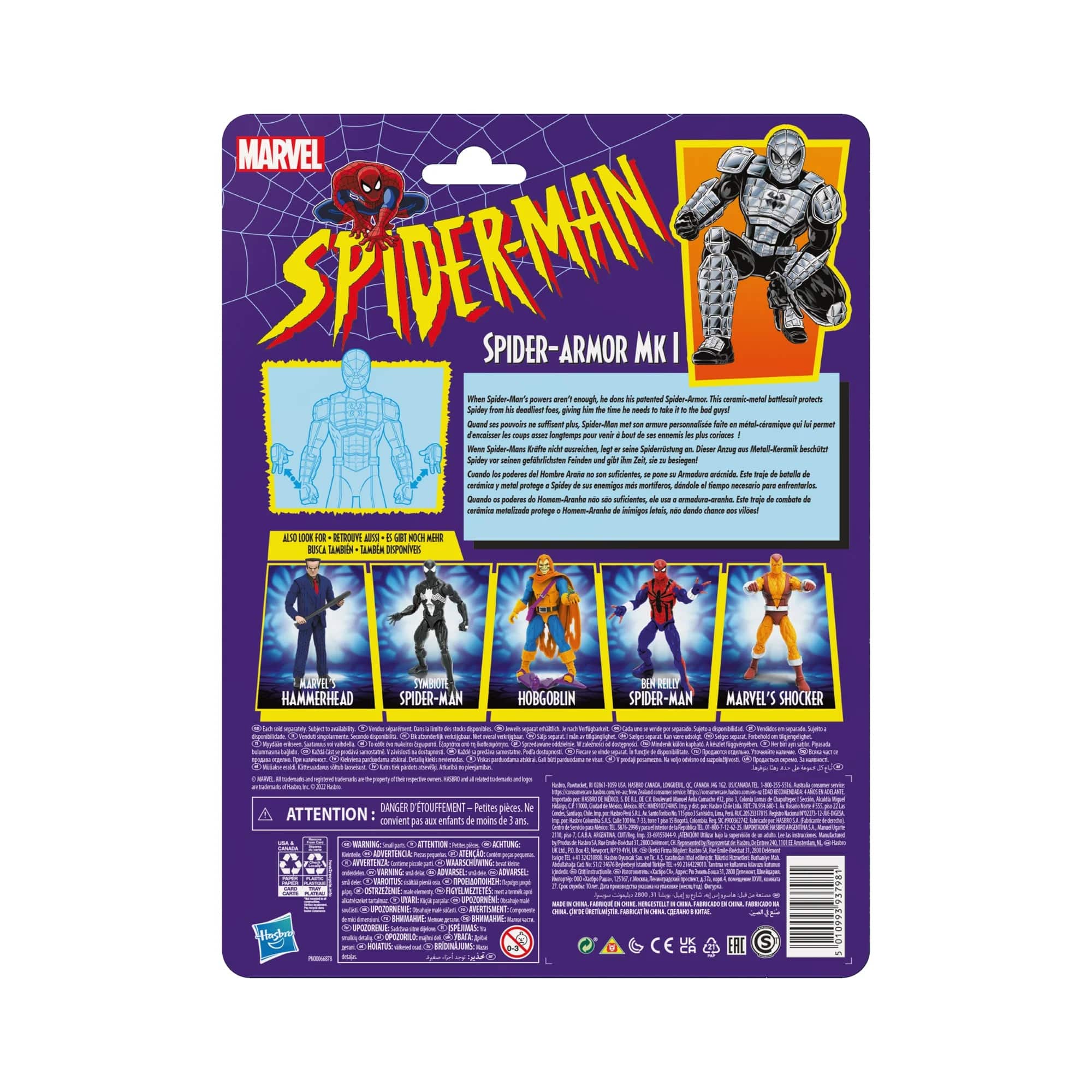 Hasbro Marvel Legends Series Retro Spider-Man Spider-Armor Mk I Action Figure