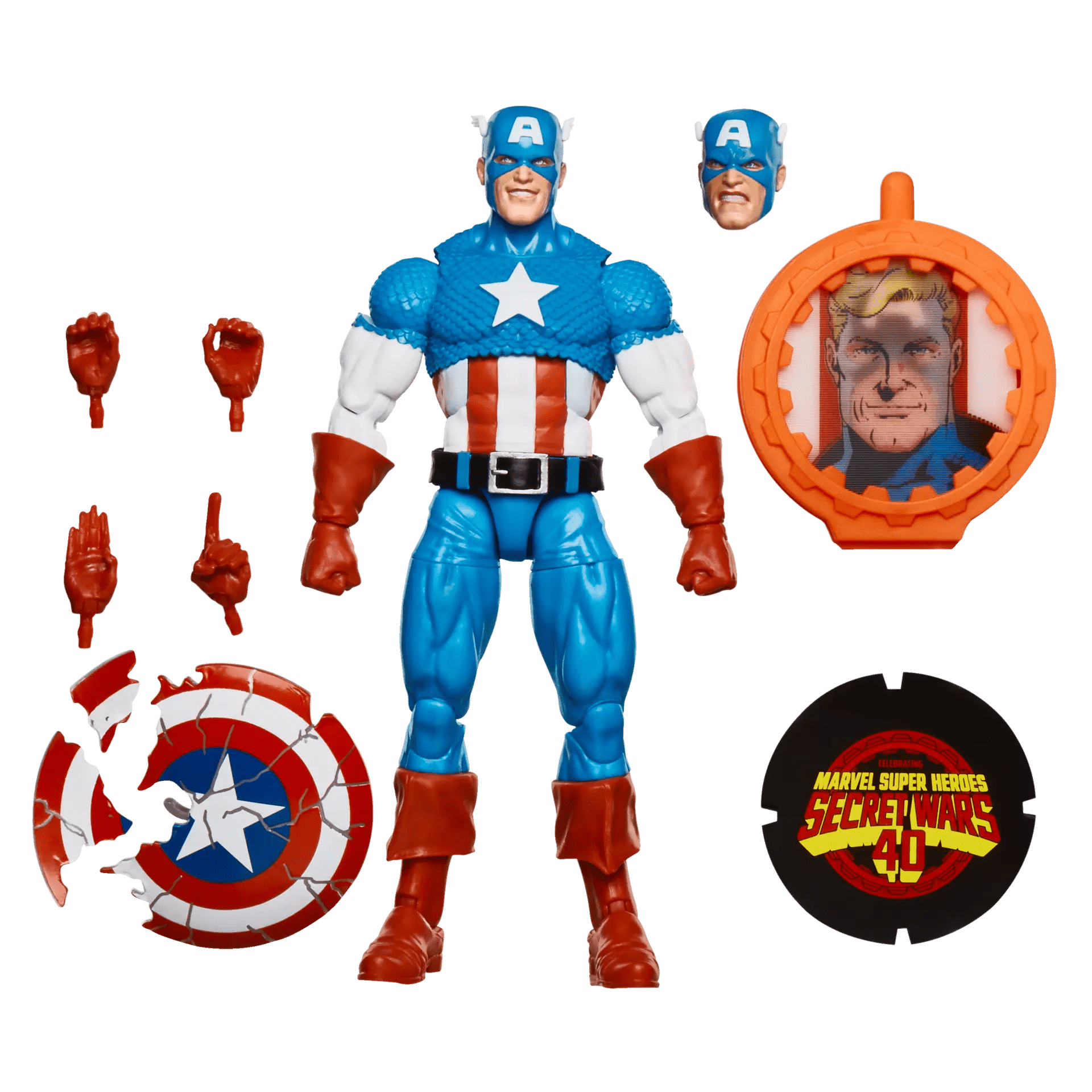 Hasbro Marvel Legends Series Secret Wars Captain America Action Figure