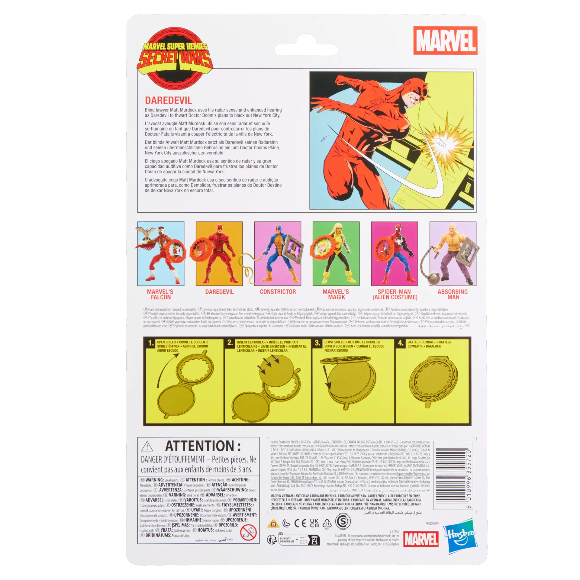 Hasbro Marvel Legends Series Secret Wars Daredevil Action Figure