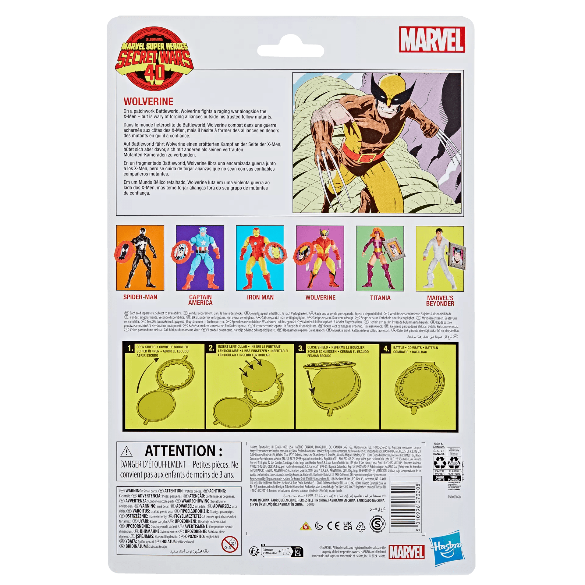 Hasbro Marvel Legends Series Secret Wars Wolverine Action Figure