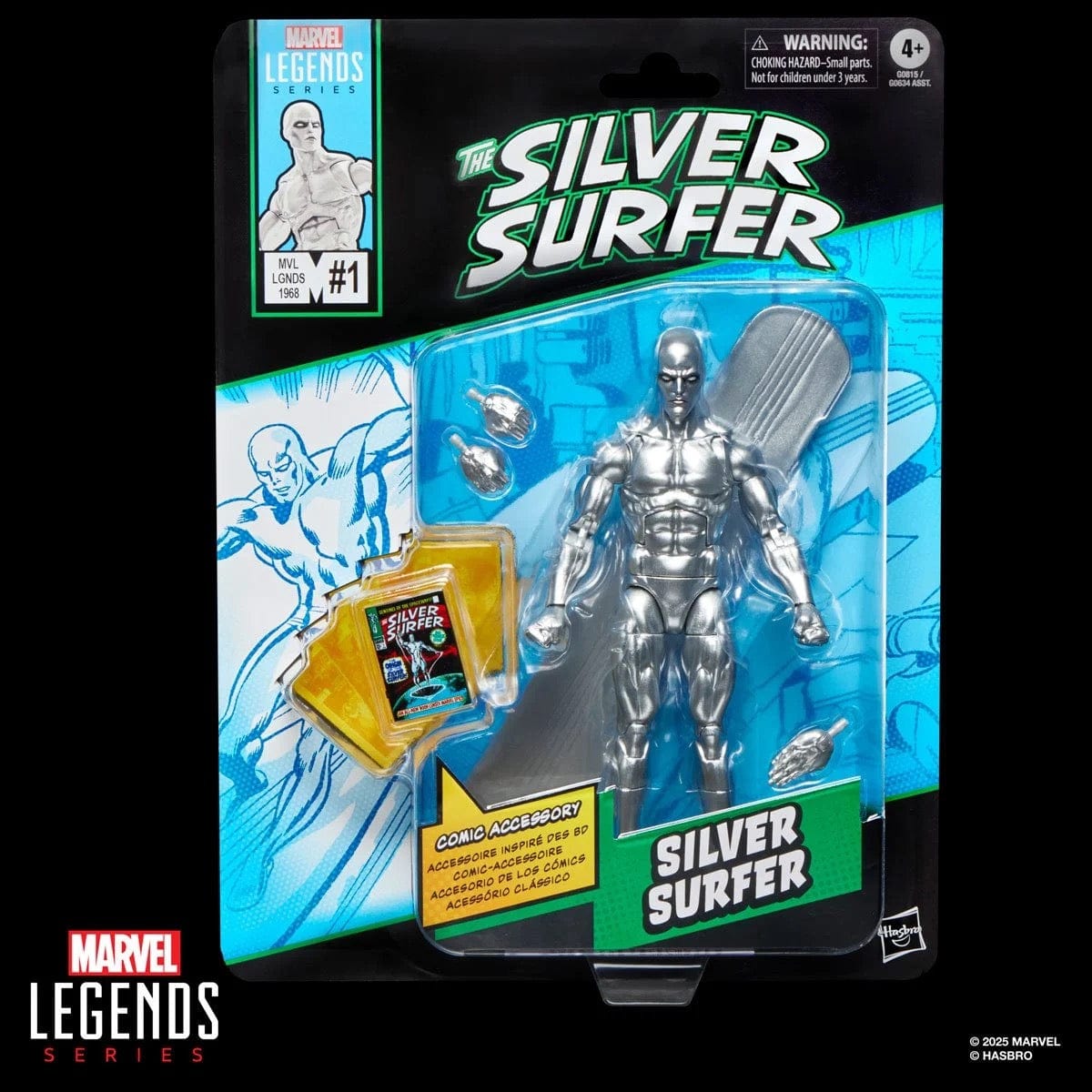 Hasbro Marvel Legends Series Silver Surfer #1 (1968) Silver Surfer Action Figure