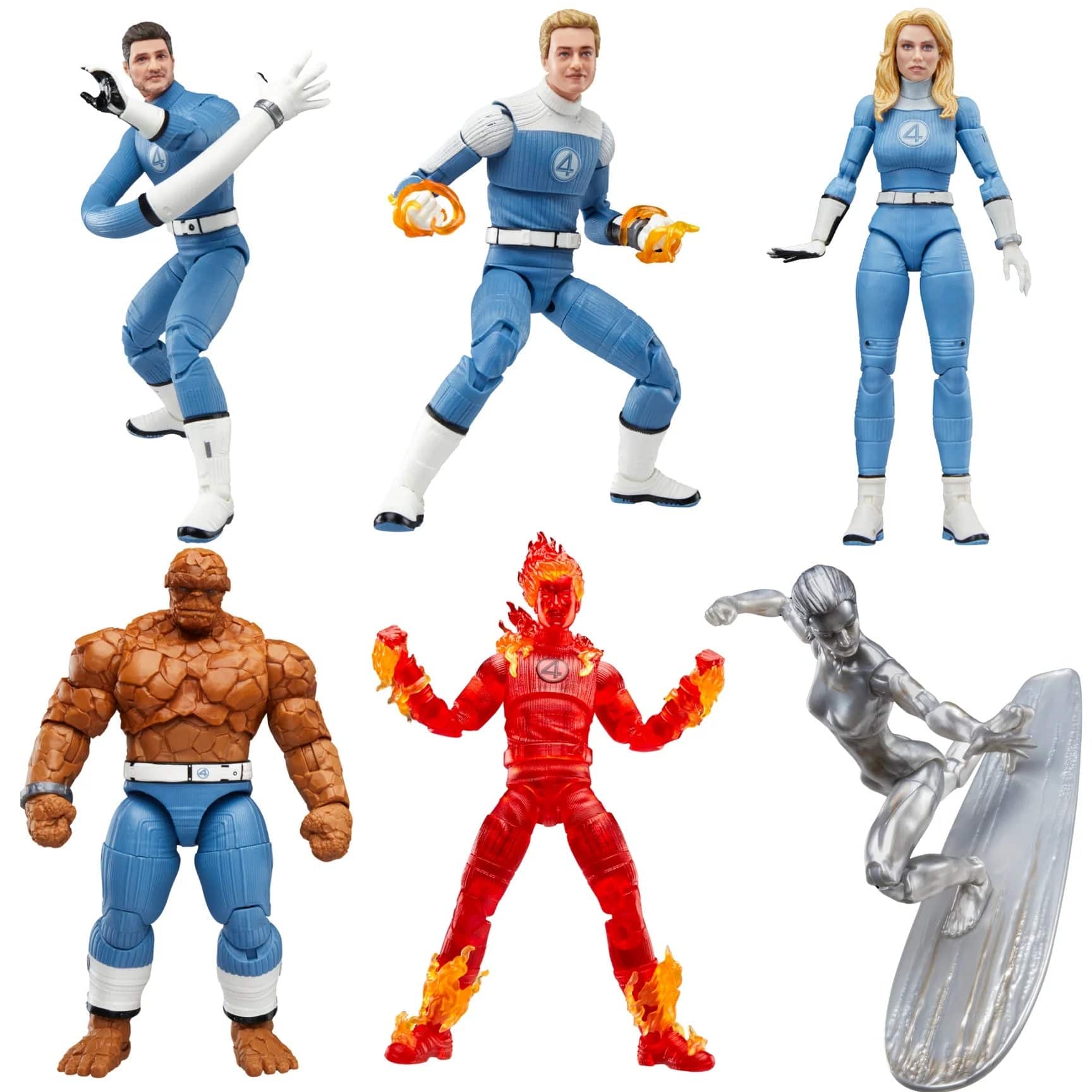 Hasbro Marvel Legends Series The Fantastic Four: First Steps Set of 6 Action Figures