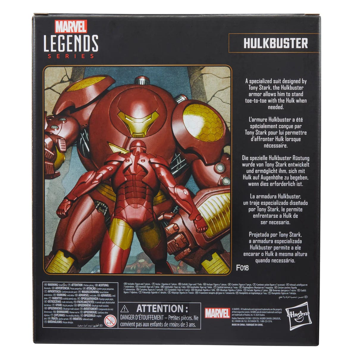 Hasbro Marvel Legends Series The Invincible Iron Man Deluxe Hulkbuster Action Figure