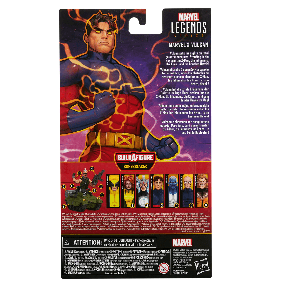 Hasbro Marvel Legends Series Vulcan Action Figure (Bonebreaker Build-A-Figure)