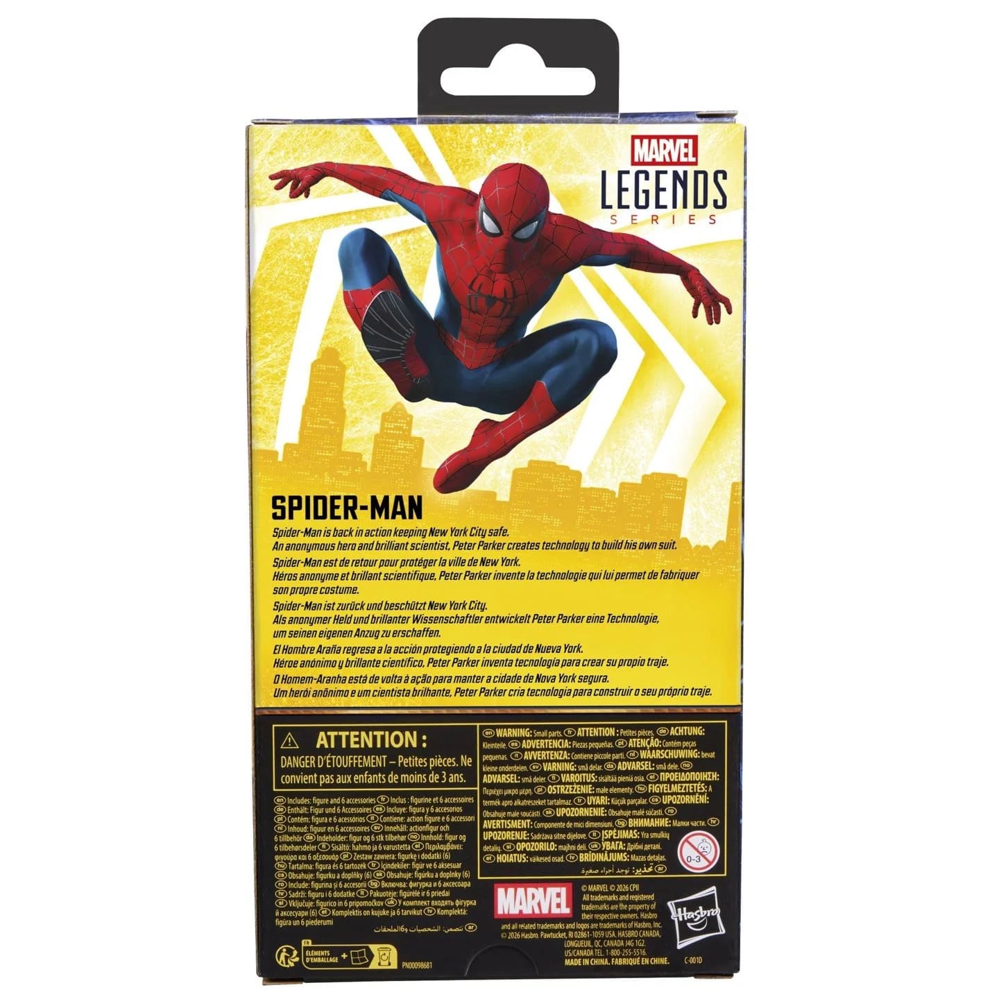 Hasbro Marvel Legends Spider-Man: Brand New Day Spider-Man Action Figure