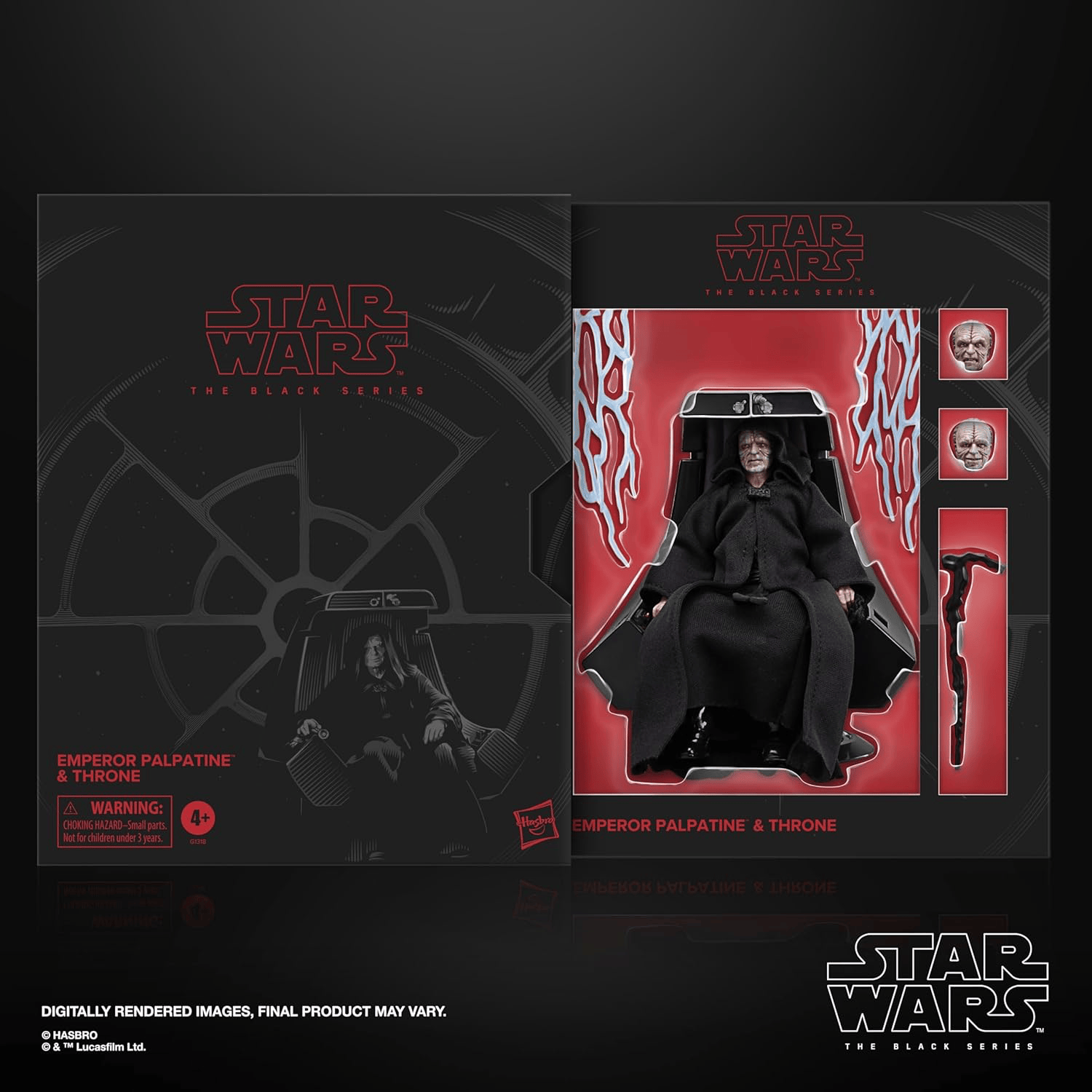 Hasbro Star Wars The Black Series Emperor Palpatine and Throne Deluxe Action Figure