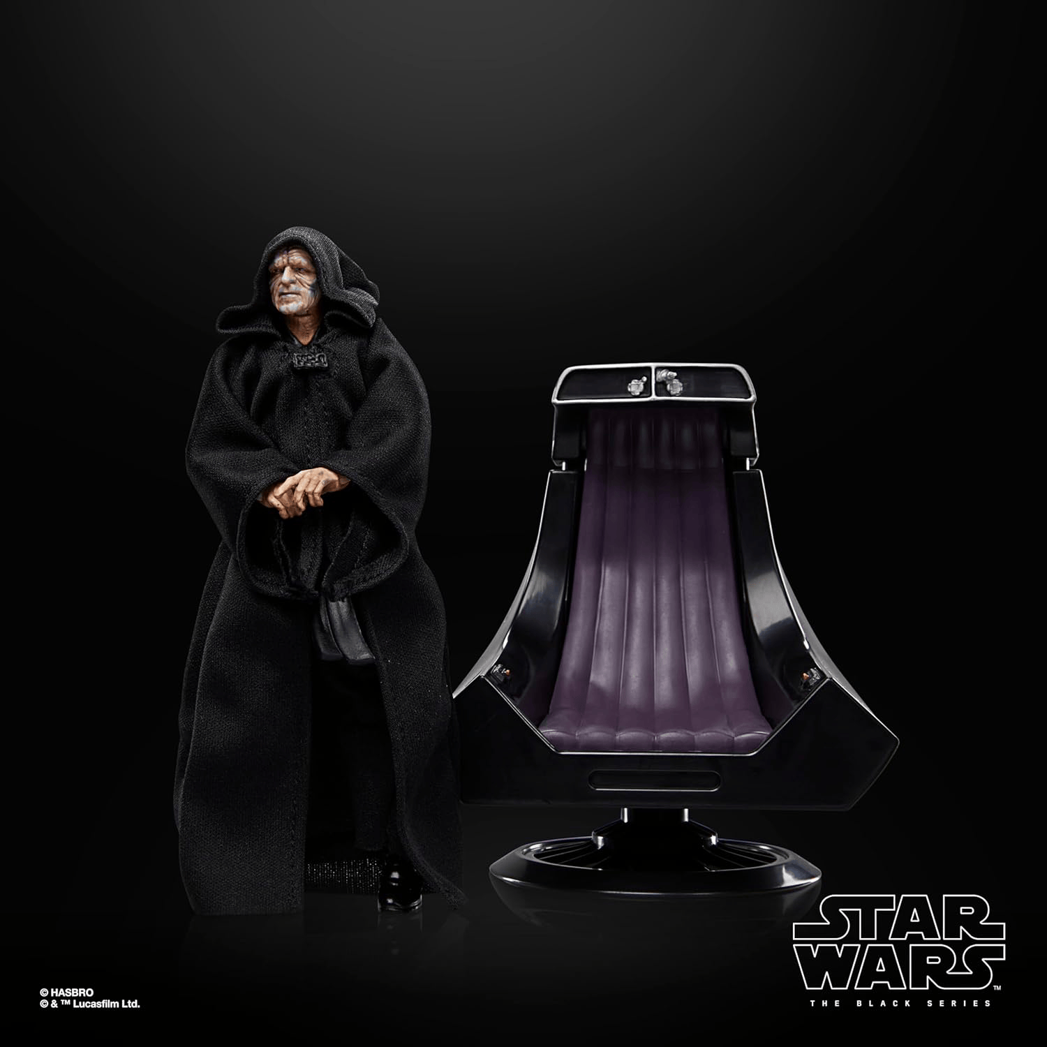 Hasbro Star Wars The Black Series Emperor Palpatine and Throne Deluxe Action Figure