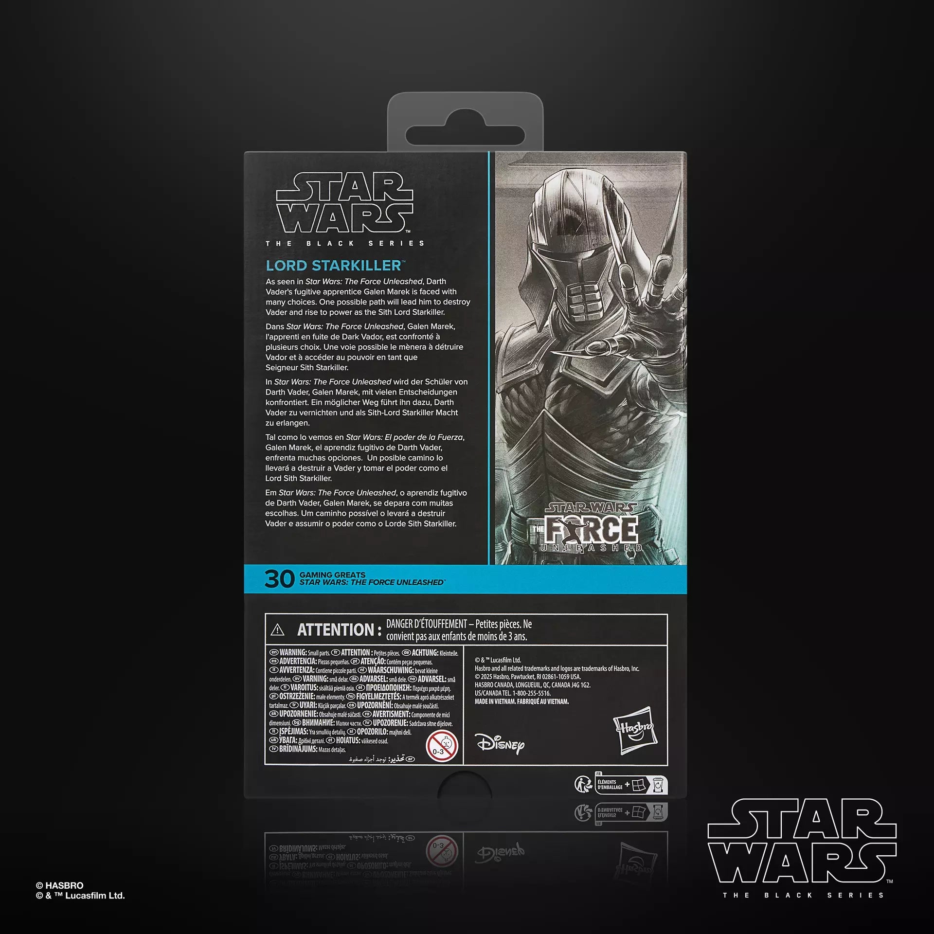 Hasbro Star Wars The Black Series Gaming Greats Lord Starkiller Deluxe Action Figure