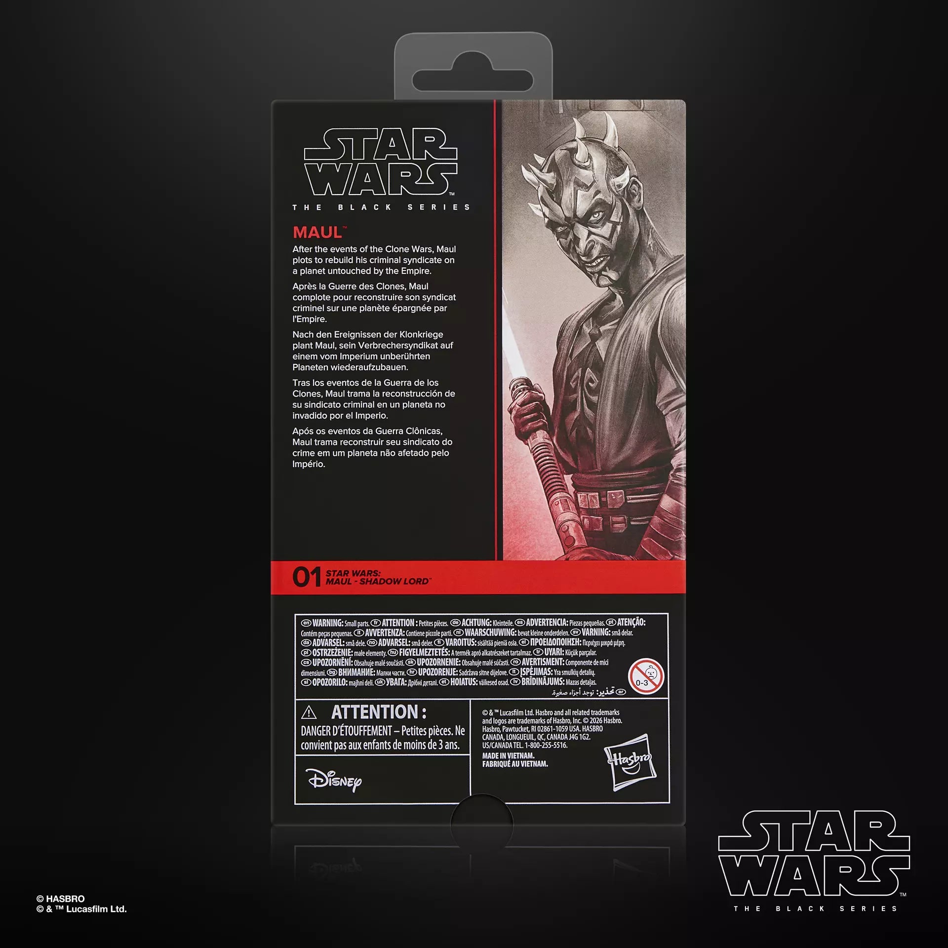 Hasbro Star Wars The Black Series Maul – Shadow Lord Maul Action Figure