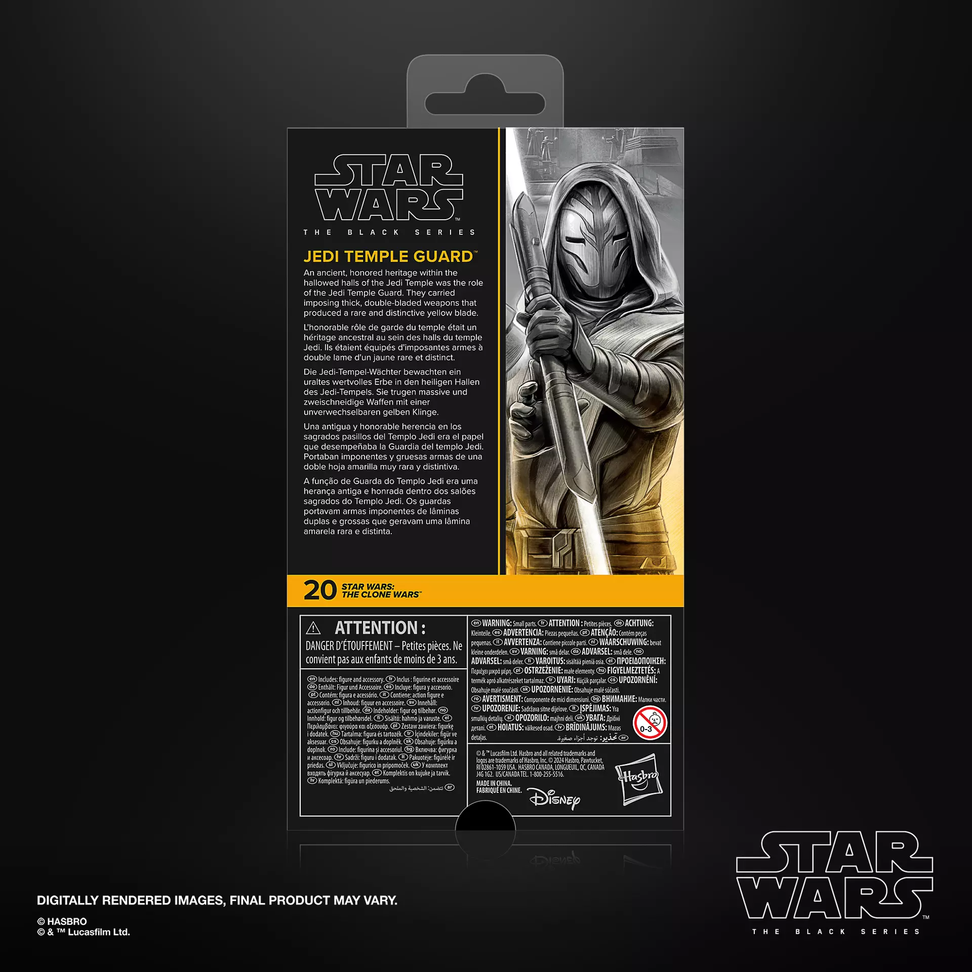 Hasbro Star Wars The Black Series Star Wars: The Clone Wars Jedi Temple Guard Action Figure