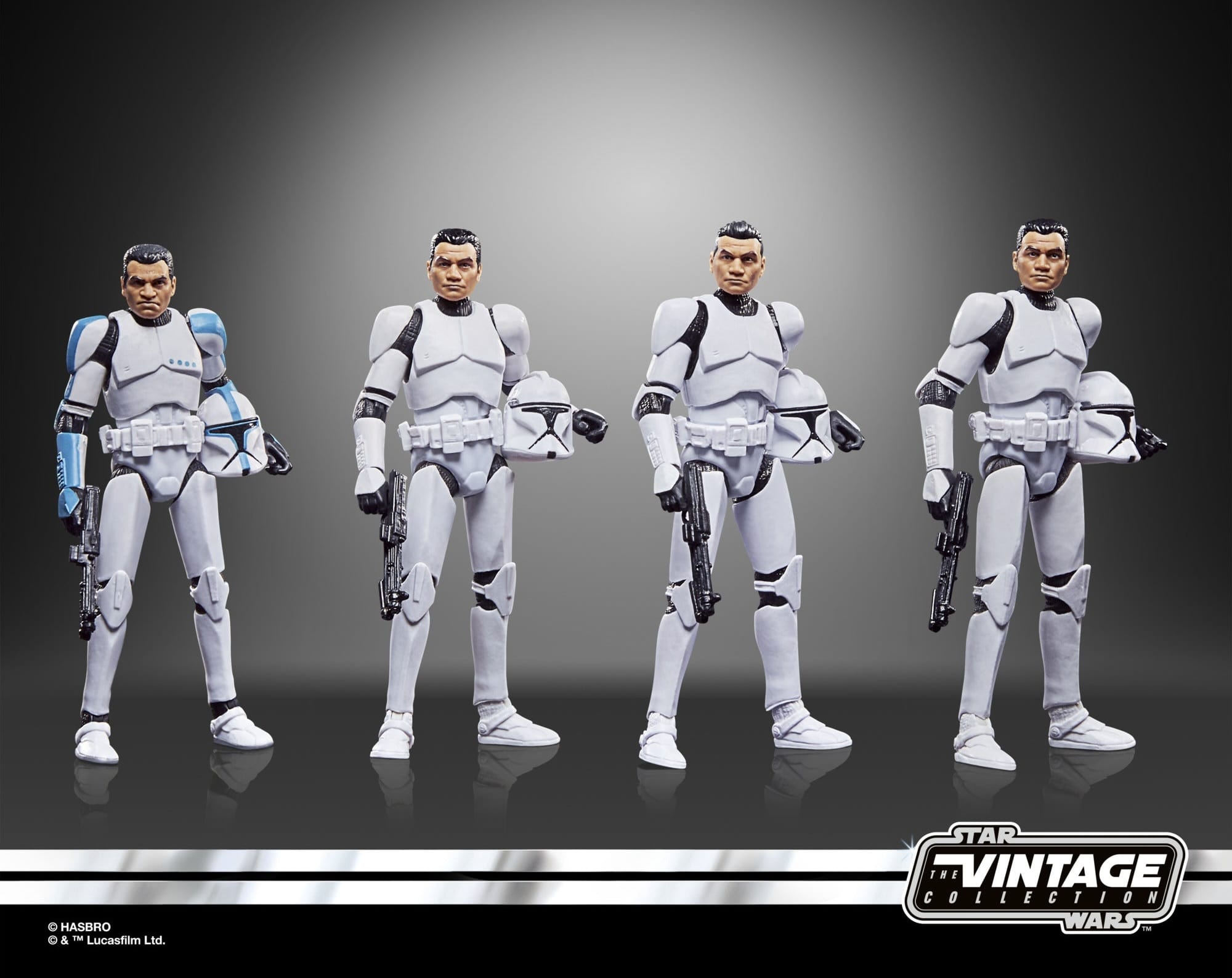 Products Star Wars The Vintage Collection Phase I Clone Trooper Action Figure 4-Pack