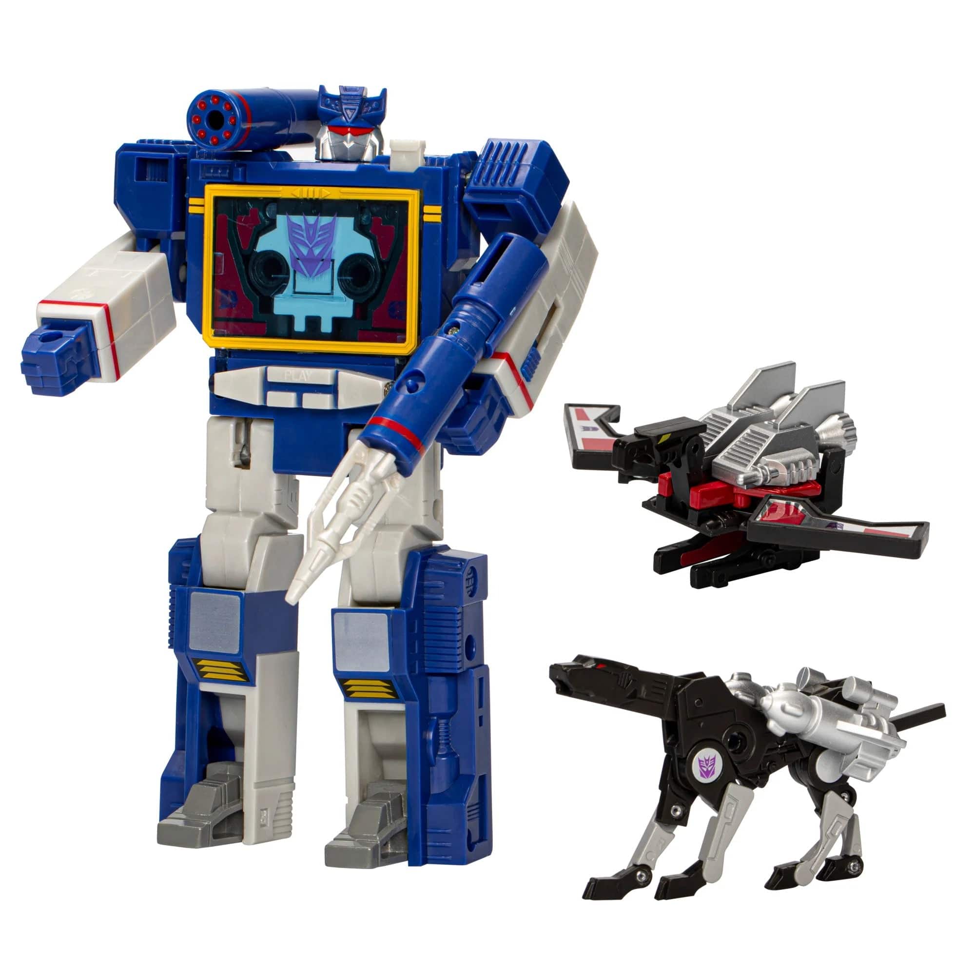 Hasbro Transformers Retro 40th Anniversary Soundwave, Laserbeak, & Ravage Action Figure Set