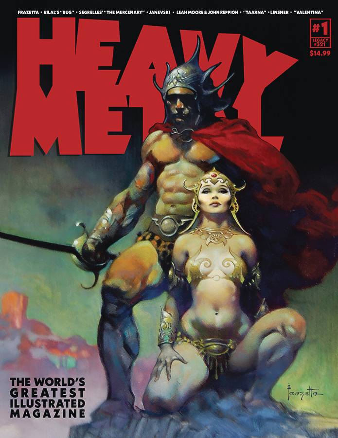 Heavy Metal Heavy Metal Magazine #1 Cover B Frank Frazetta (Mature)