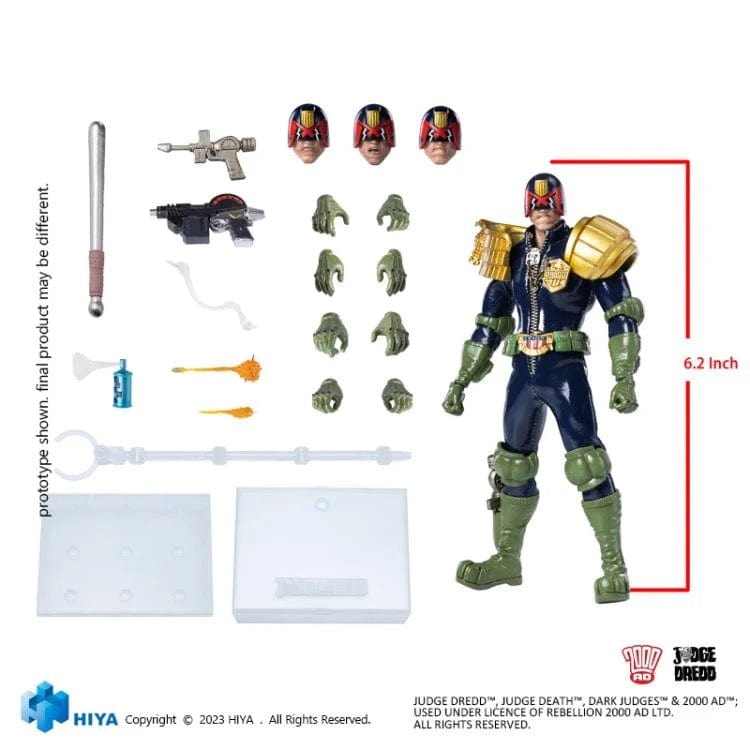 Hiya Toys 2000 AD Exquisite Super Series Judge Dredd 1:12 Action Figure (PX Previews Exclusive)