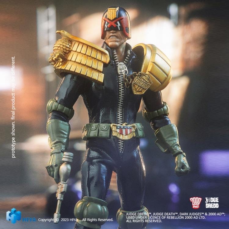 Hiya Toys 2000 AD Exquisite Super Series Judge Dredd 1:12 Action Figure (PX Previews Exclusive)