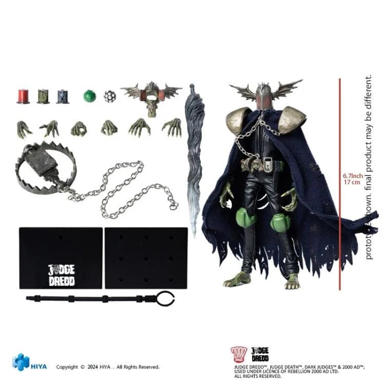 Hiya Toys 2000 AD Exquisite Super Series Judge Fear 1:12 Previews Exclusive Action Figure