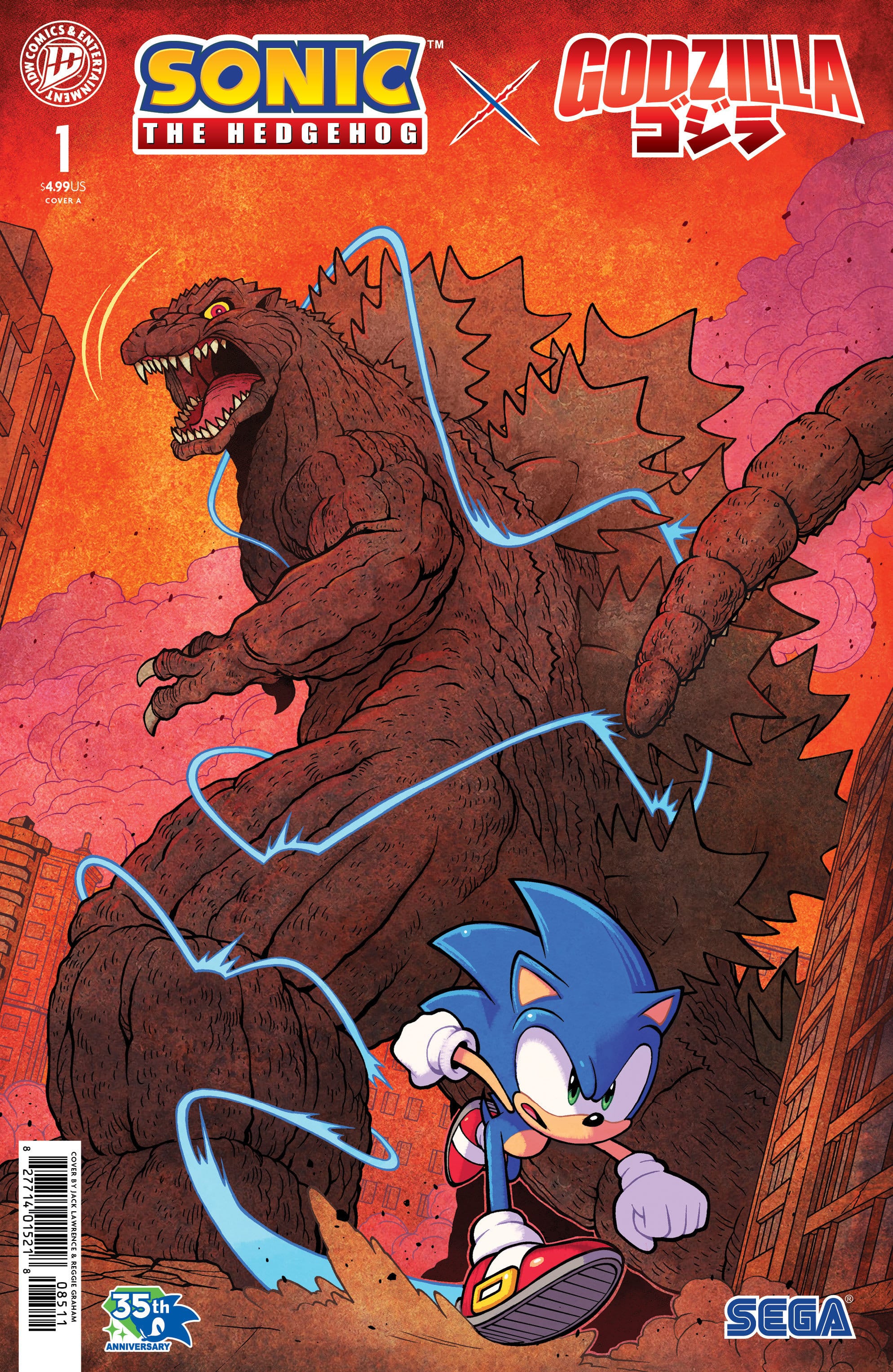 IDW Publishing Sonic the Hedgehog x Godzilla (Series Subscription)