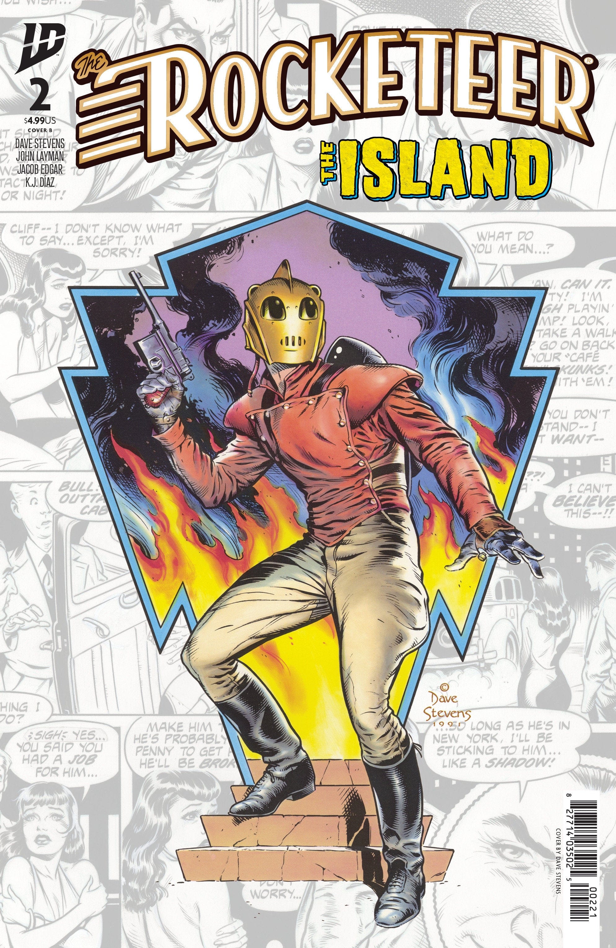 IDW Publishing The Rocketeer: The Island #2 Variant B Dave Stevens