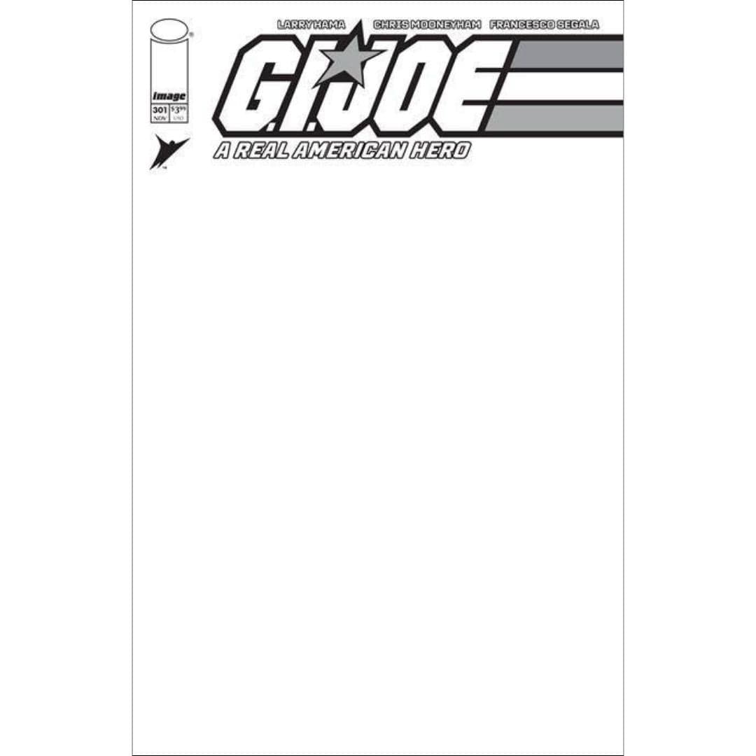 Image Comics G.I. Joe: A Real American Hero #301 Cover D Blank Sketch Variant