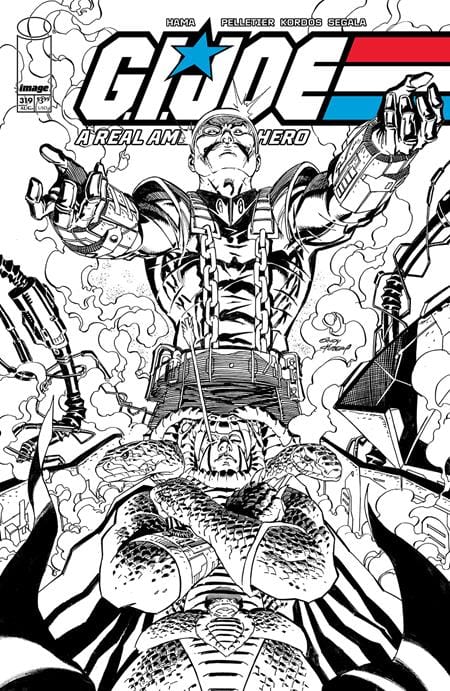 Image Comics GI Joe A Real American Hero #319 Cover B Andy Kubert B&W Variant