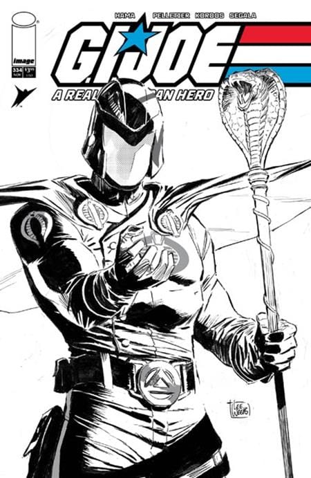 Image Comics GI Joe A Real American Hero #334 Cover B Lee Weeks B&W Variant