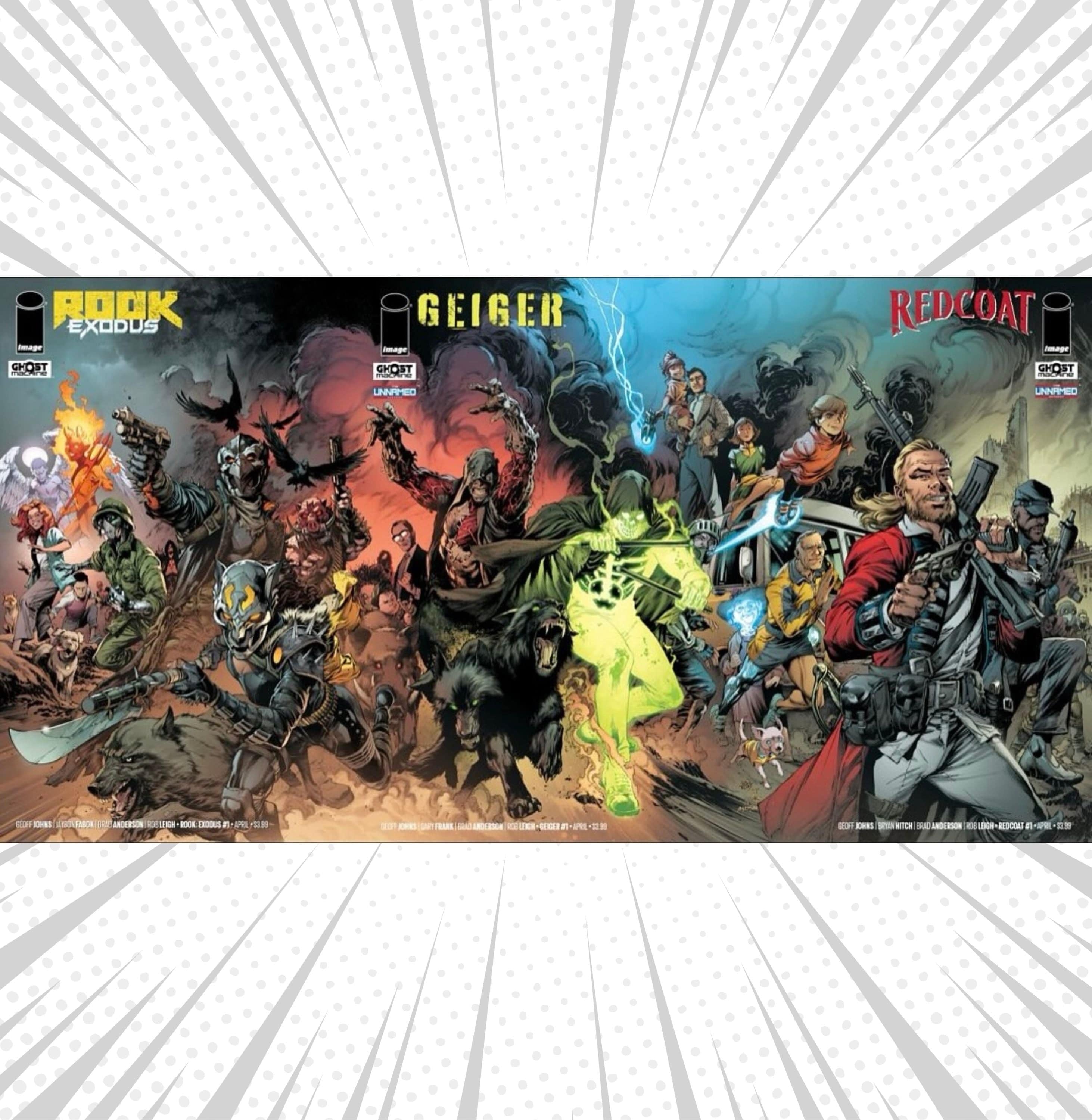 Image Comics Rook: Exodus #1 Geiger #1 Redcoat #1 Cover B Variant Set