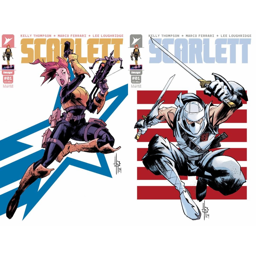 Image Comics Scarlett #1 Second Printing Cover A Scarlett & Cover B Storm Shadow Set