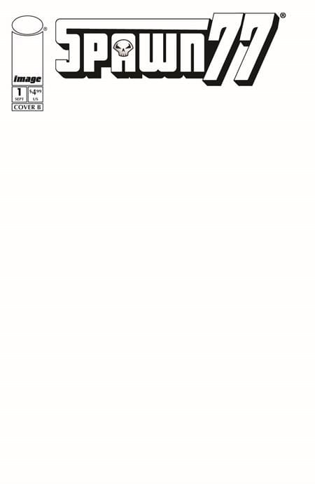 Image Comics Spawn 77 #1 (of 3) Cover E Blank Sketch Variant