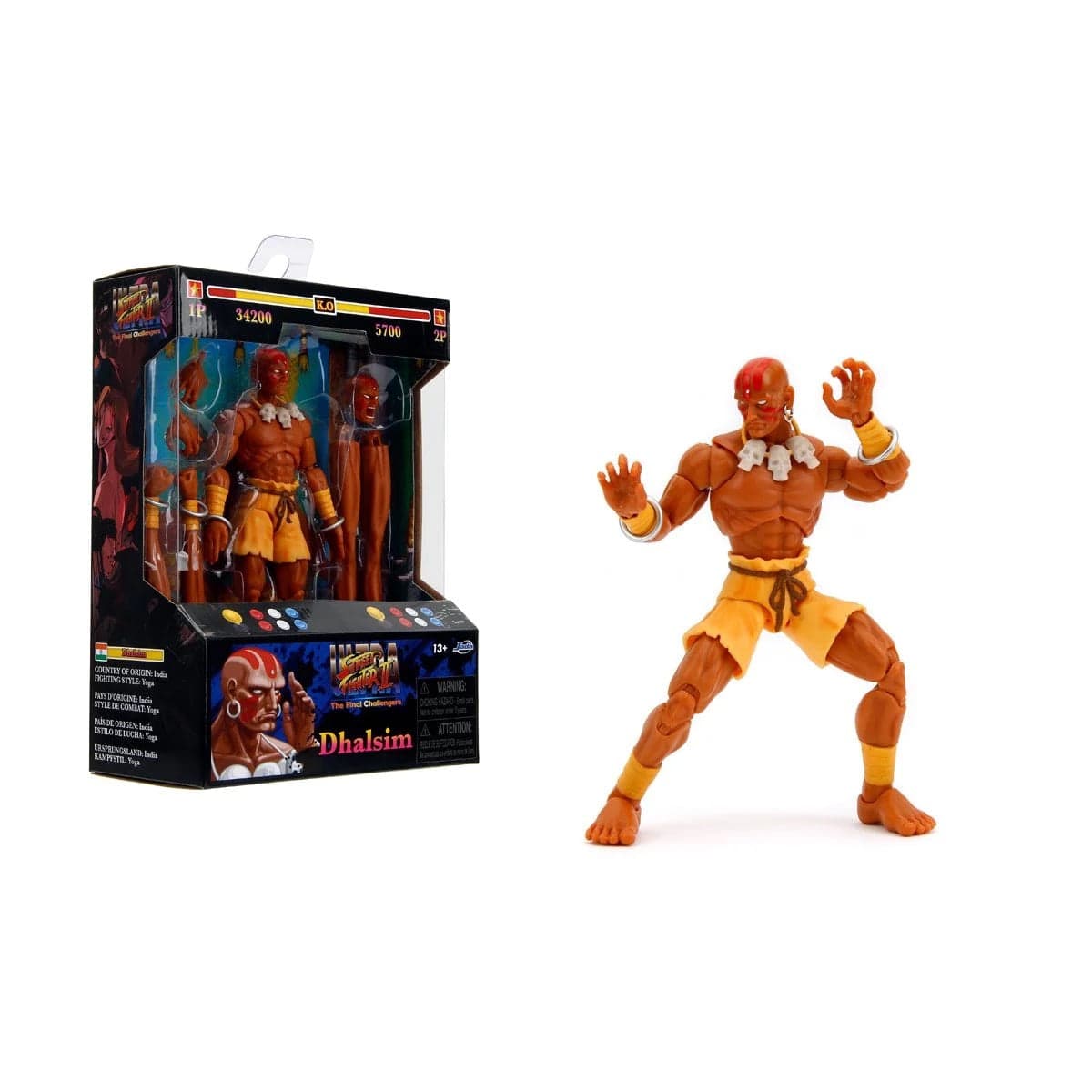 Jada Toys Ultra Street Fighter II: The Final Challengers Dhalsim Action Figure