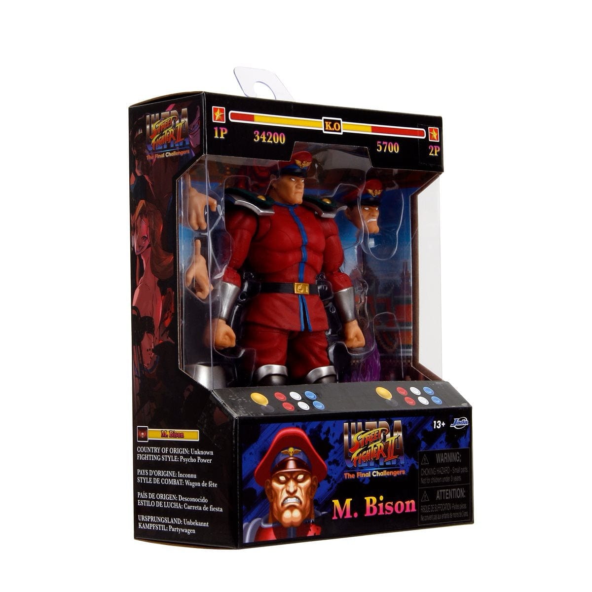 Jada Toys Ultra Street Fighter II: The Final Challengers M. Bison Action Figure