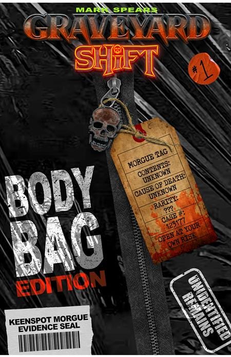 Keenspot Entertainment Mark Spears Graveyard Shift #1 Cover D Mark Spears Body Bag Edition Blind Bag With Bonus Trading Card Variant