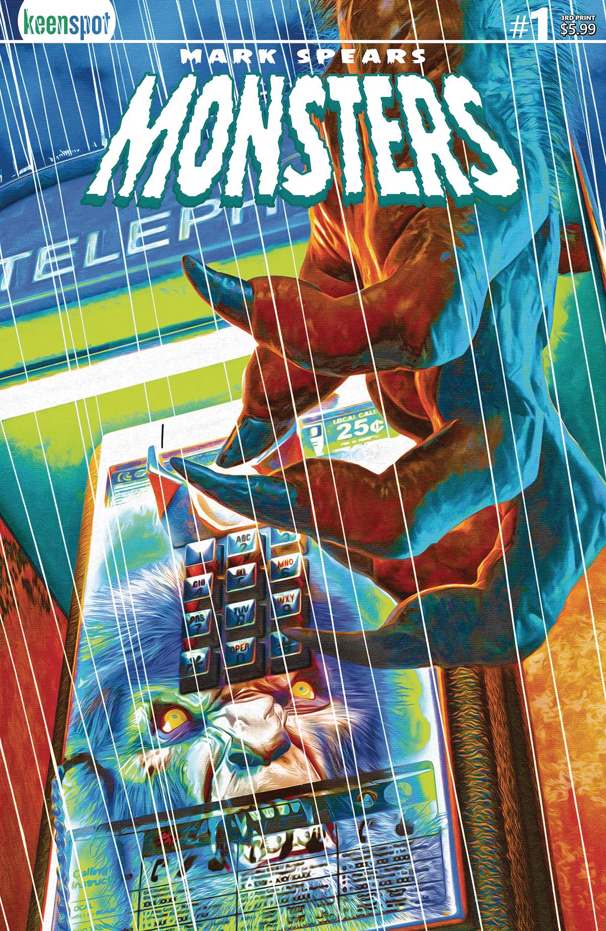 Keenspot Entertainment Mark Spears Monsters #1 3rd Printing Cover A Telephone Line