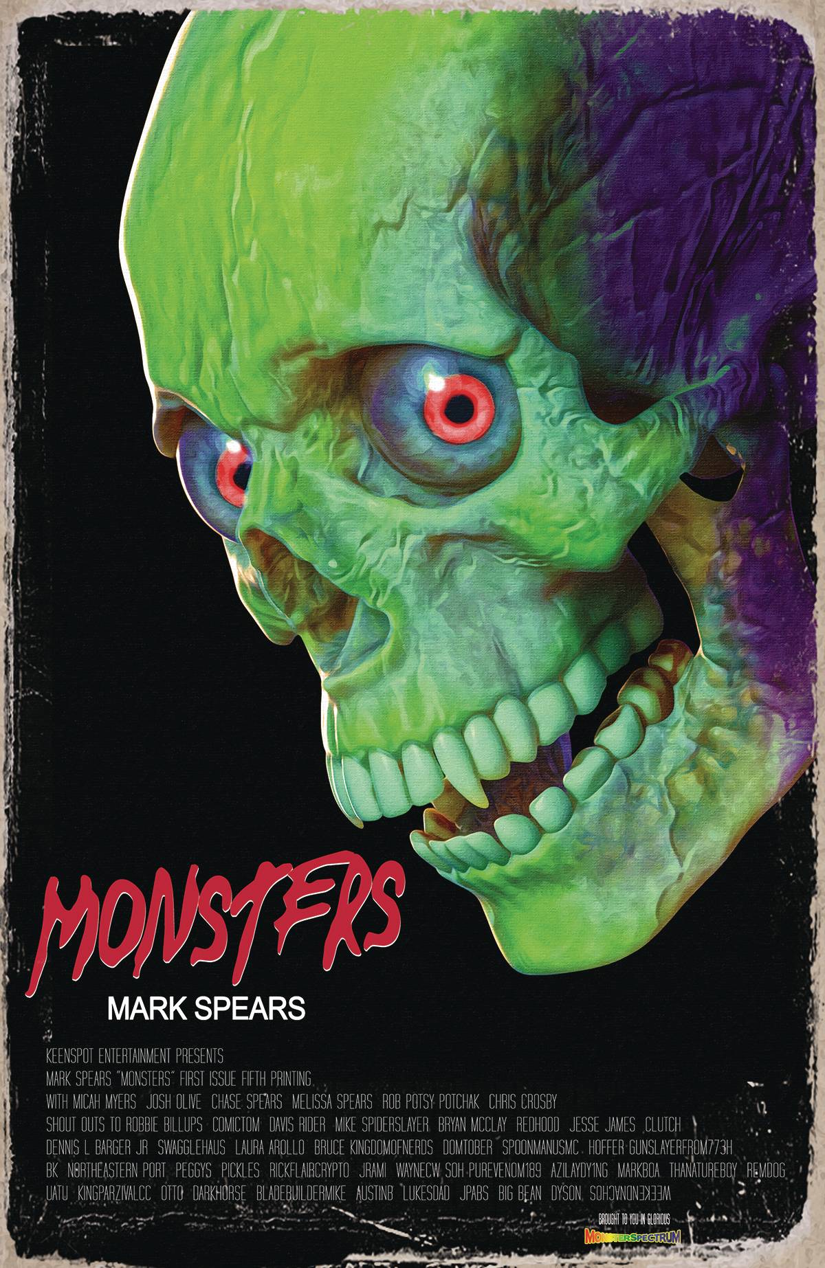 Keenspot Entertainment Mark Spears Monsters #1 Fifth Printing Cover B Mark Spears Evil Dead Homage