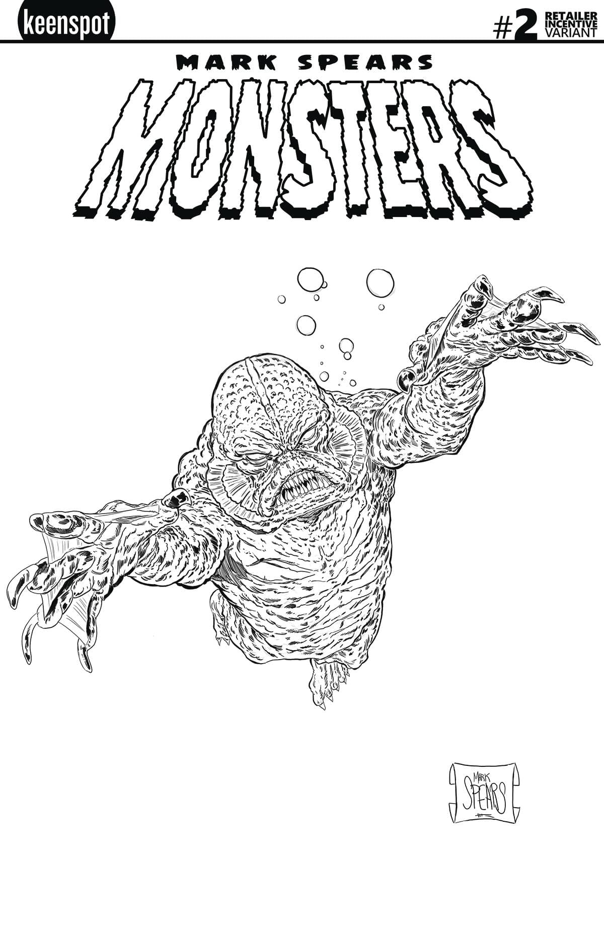 Keenspot Entertainment Mark Spears Monsters #2 2nd Printing Cover B Incentive