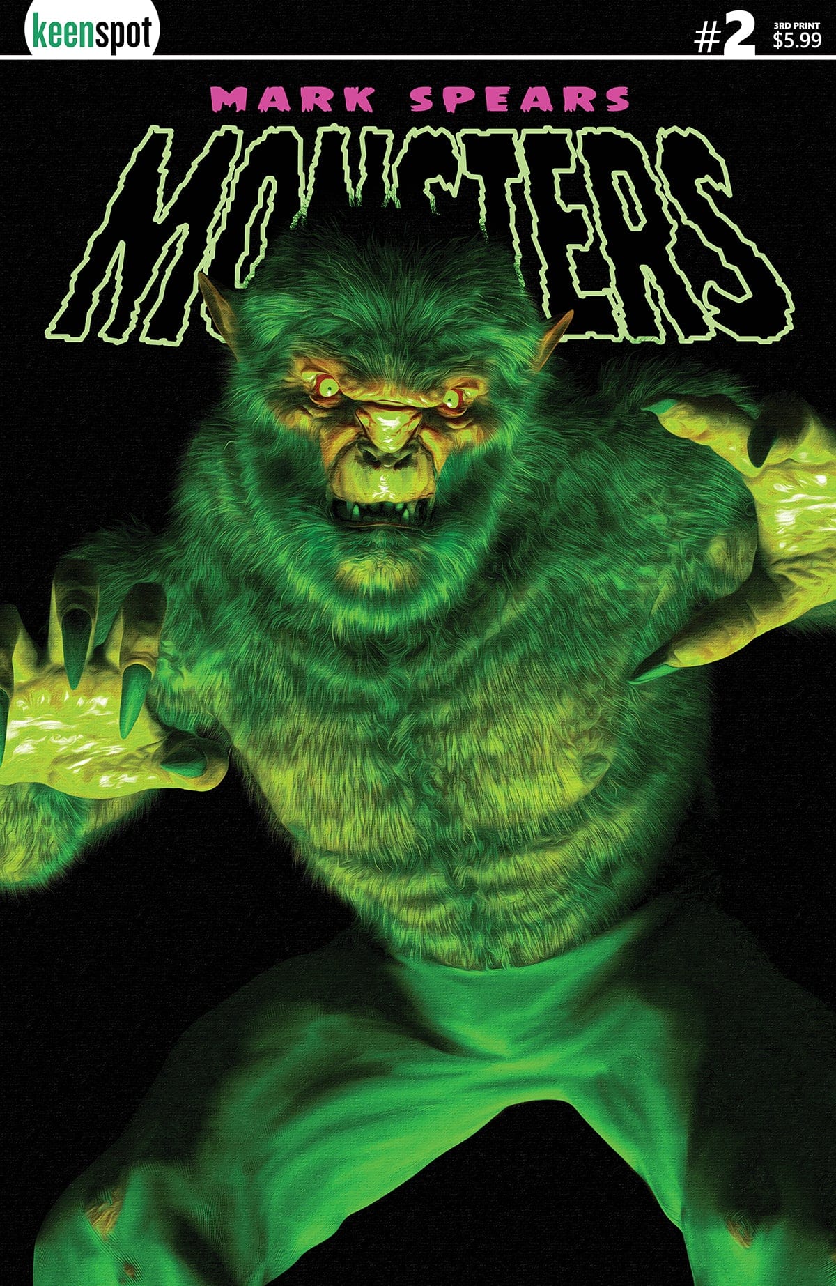 Keenspot Entertainment Mark Spears Monsters #2 Third Printing Cover A Mark Spears The Werewolf