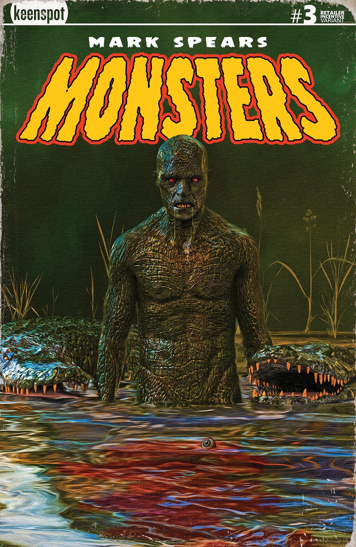 Keenspot Entertainment Mark Spears Monsters #3 Second Printing Cover B Incentive 1:20 Mark Spears Swamp Things Variant