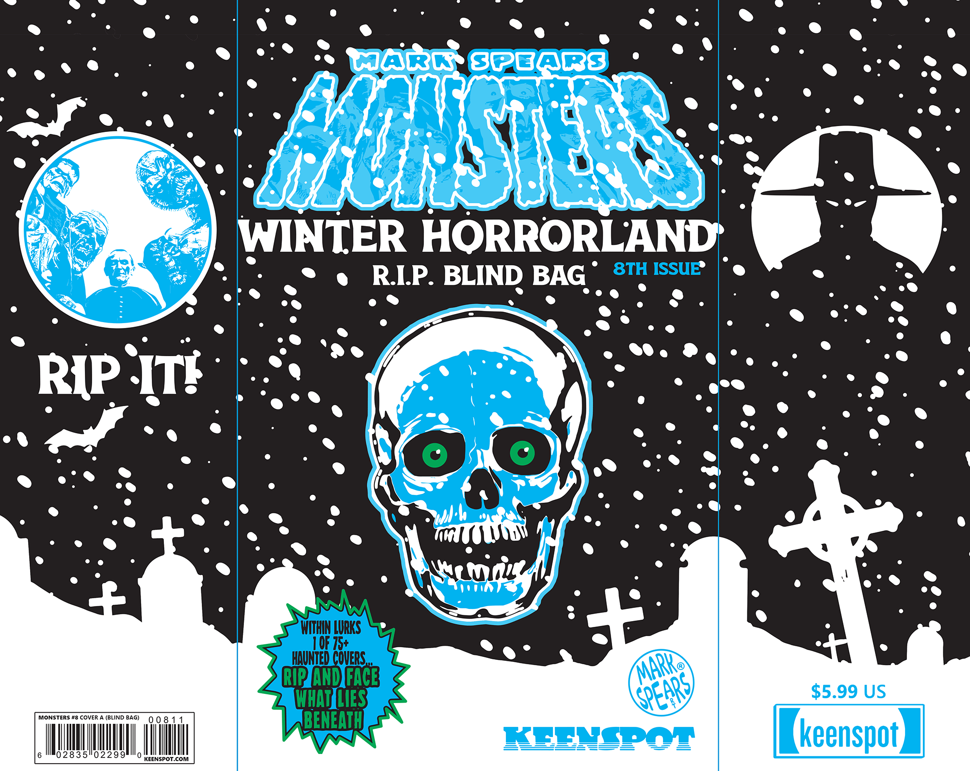 Keenspot Entertainment Mark Spears Monsters #8 Cover A Winter Horrorland R.I.P. Blind Bag