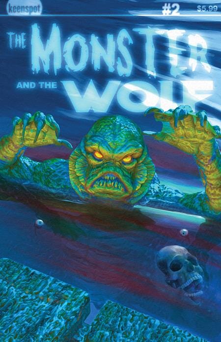 Keenspot Entertainment Mark Spears Monsters The Monster & The Wolf #2 Cover E Deep Impact FOC Add-On Variant