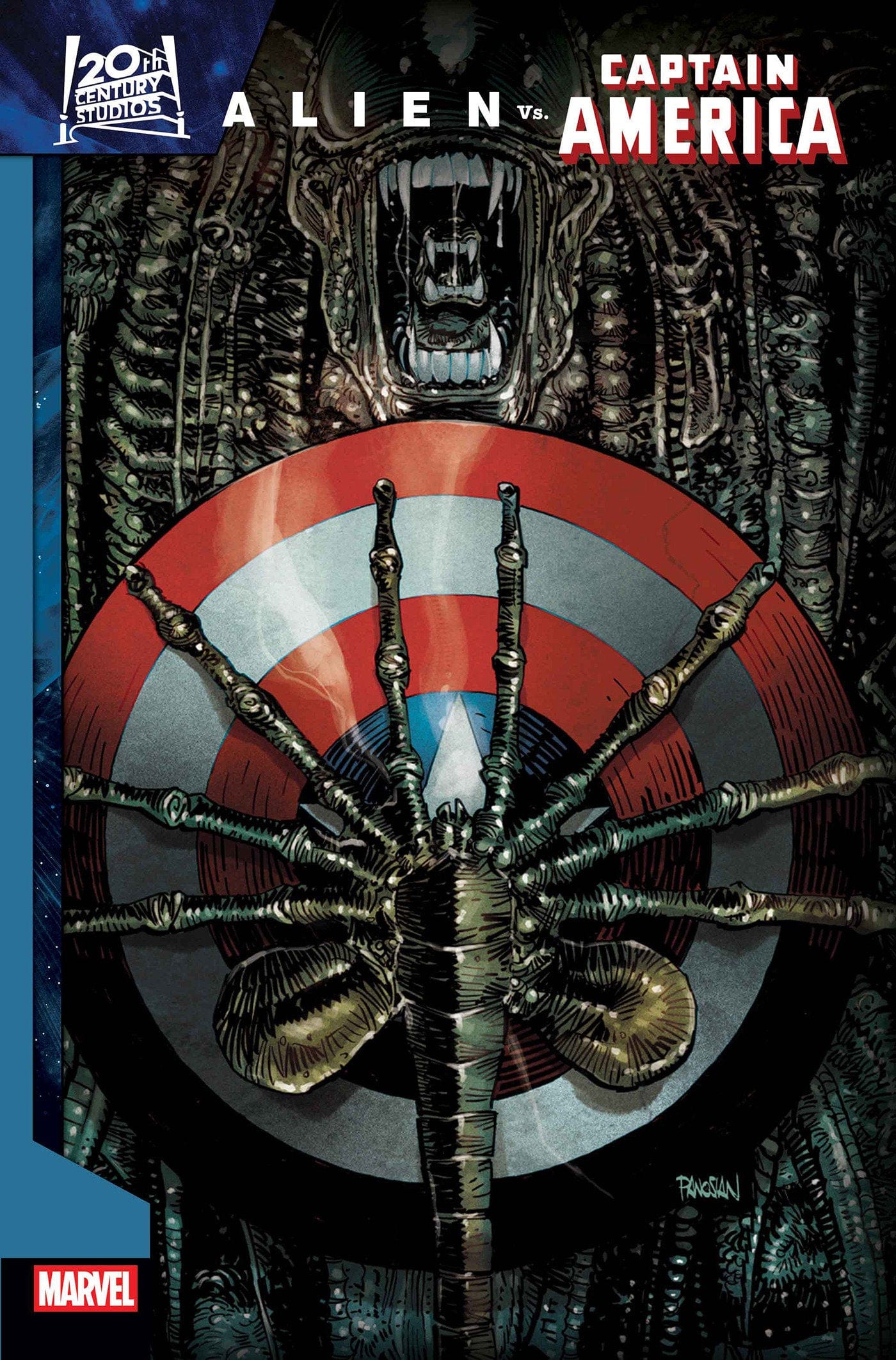 Marvel Comics Alien Vs. Captain America #1 Dan Panosian Foil Variant