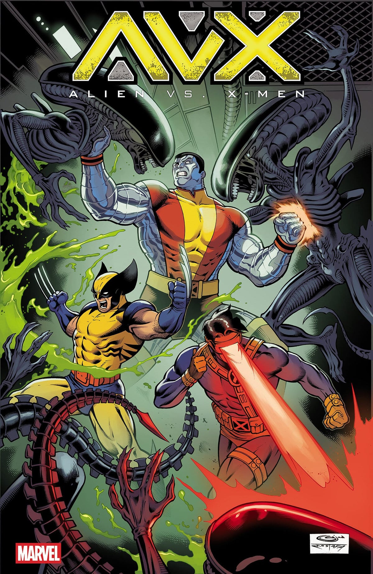 Marvel Comics Alien vs. X-Men #4 Sajad Shah Variant