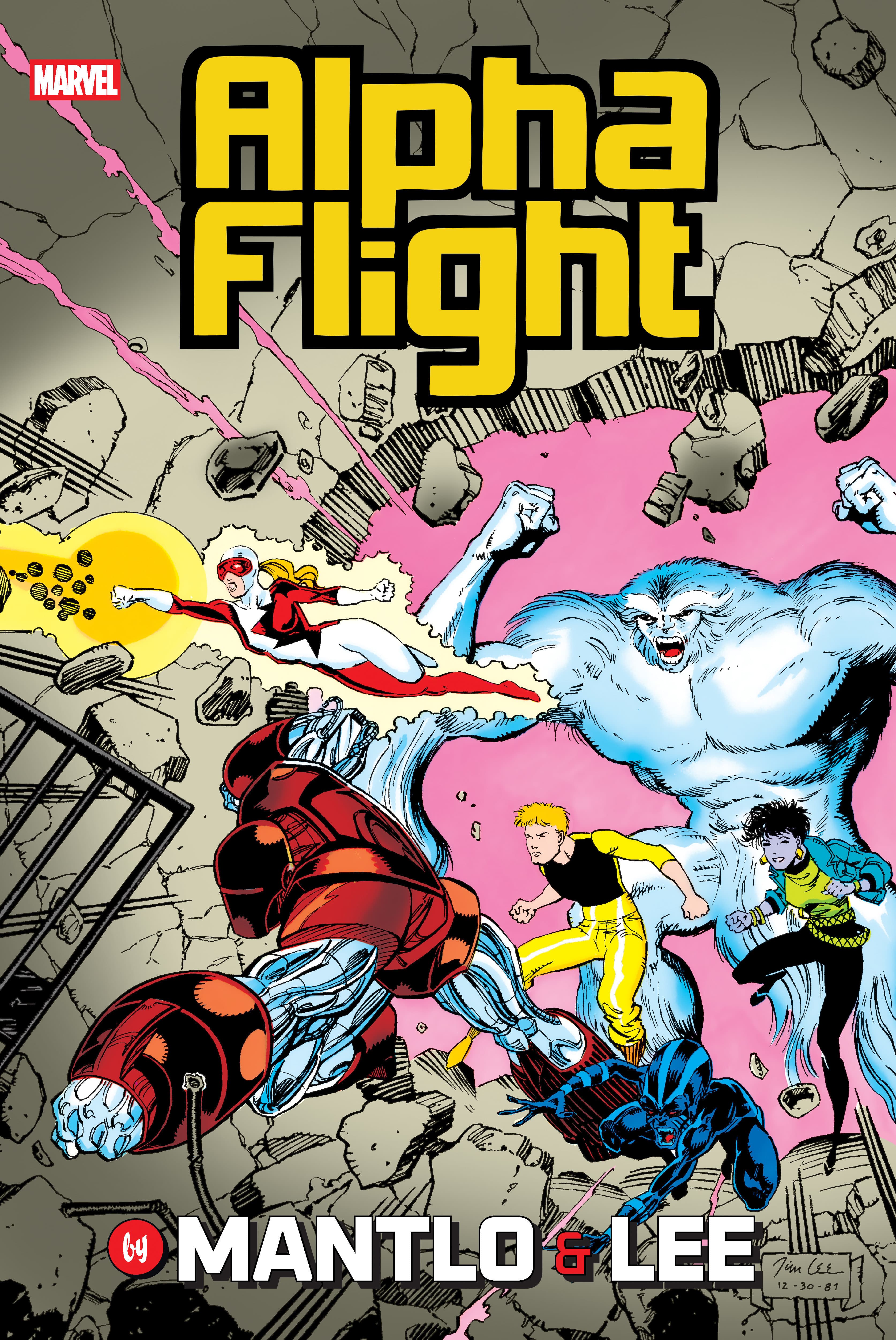 Marvel Comics Alpha Flight By Mantlo & Lee Omnibus Jim Lee Cover