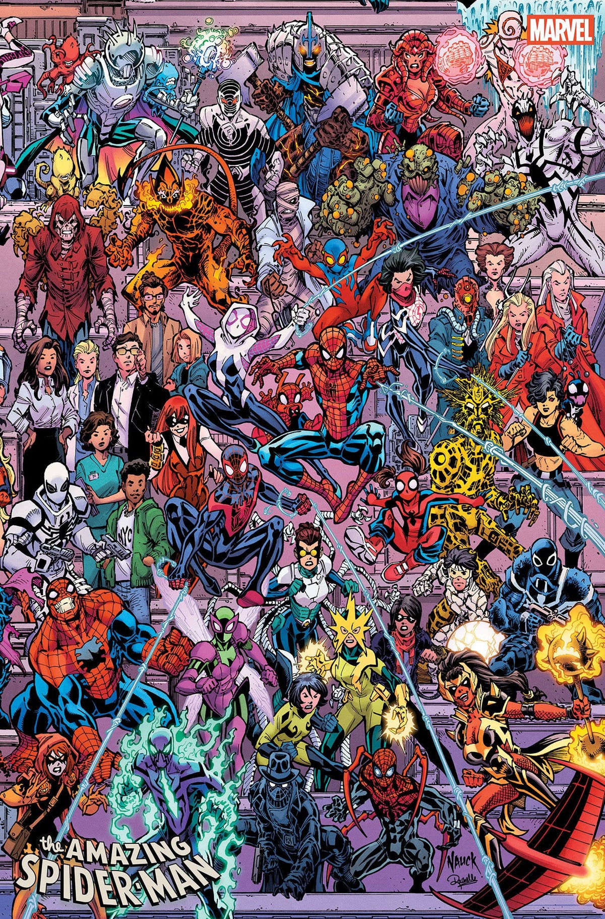 Marvel Comics Amazing Spider-Man #1003 Todd Nauck 4-Part Connecting Legacy Variant