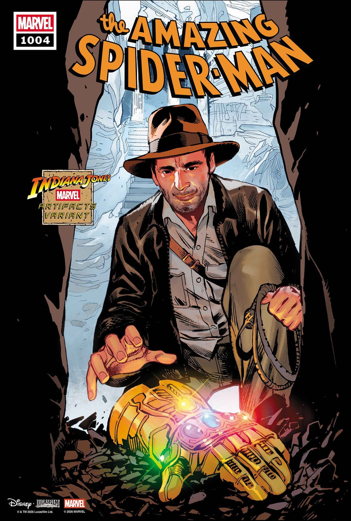 Marvel Comics Amazing Spider-Man #1004 Sara Pichelli Indiana Jones Marvel Artifact Variant