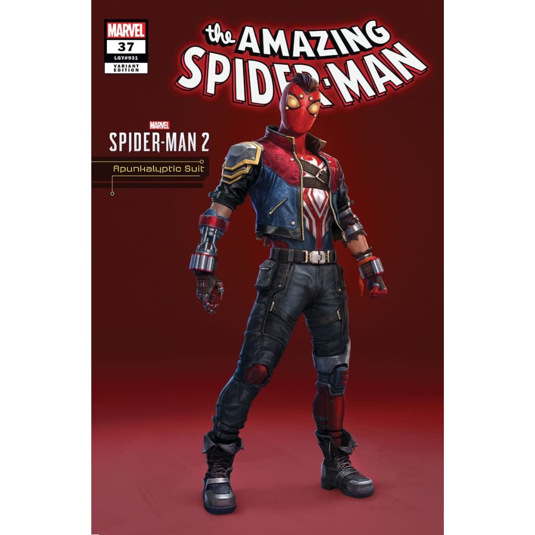 Marvel Comics Amazing Spider-Man #37 Apunkalyptic Suit Marvel's Spider-Man 2 Variant