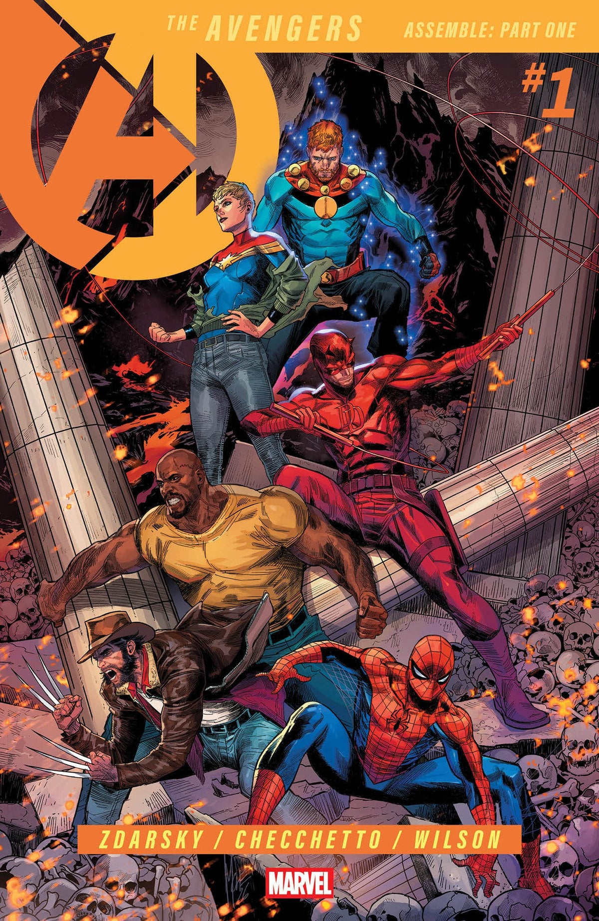 Marvel Comics Avengers #1 Main Cover Marco Checchetto