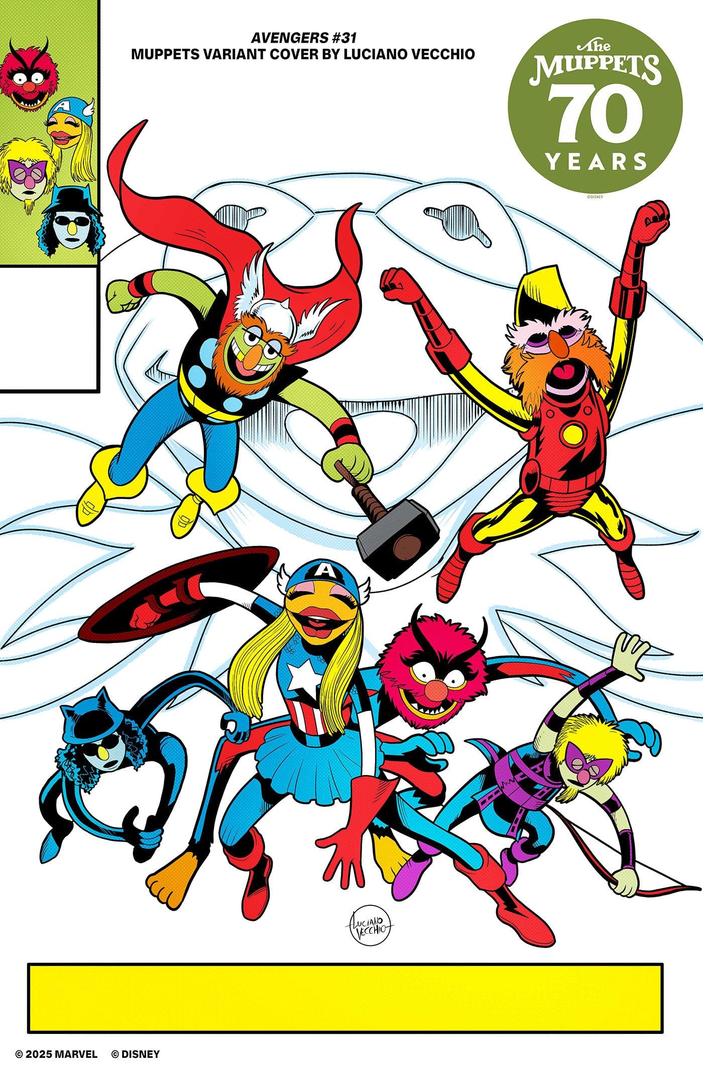 Marvel Comics Avengers #31 Luciano Vecchio Muppets Variant