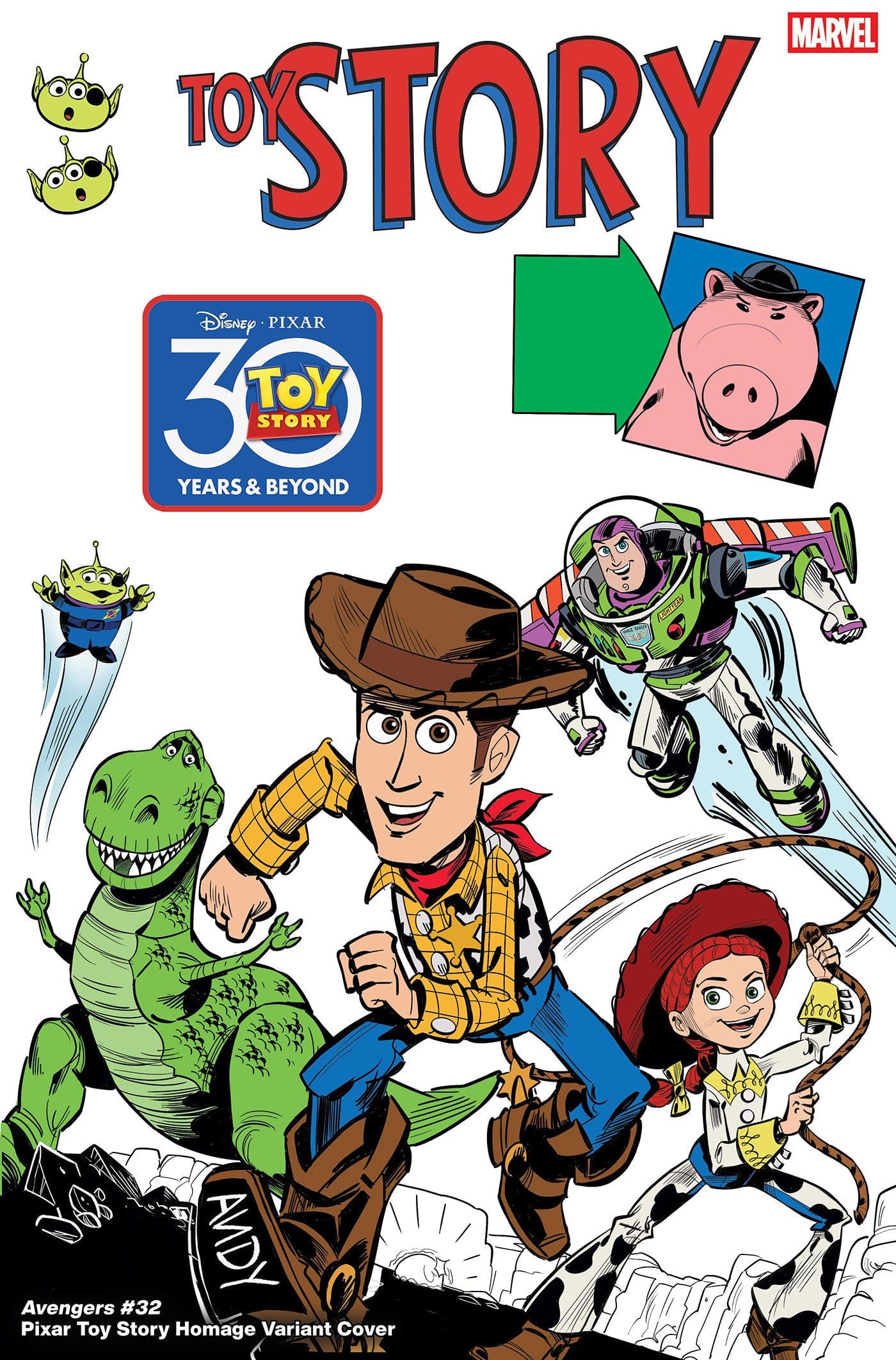 Marvel Comics Avengers #32 Marco Forcelloni Pixar Toy Story Homage Variant